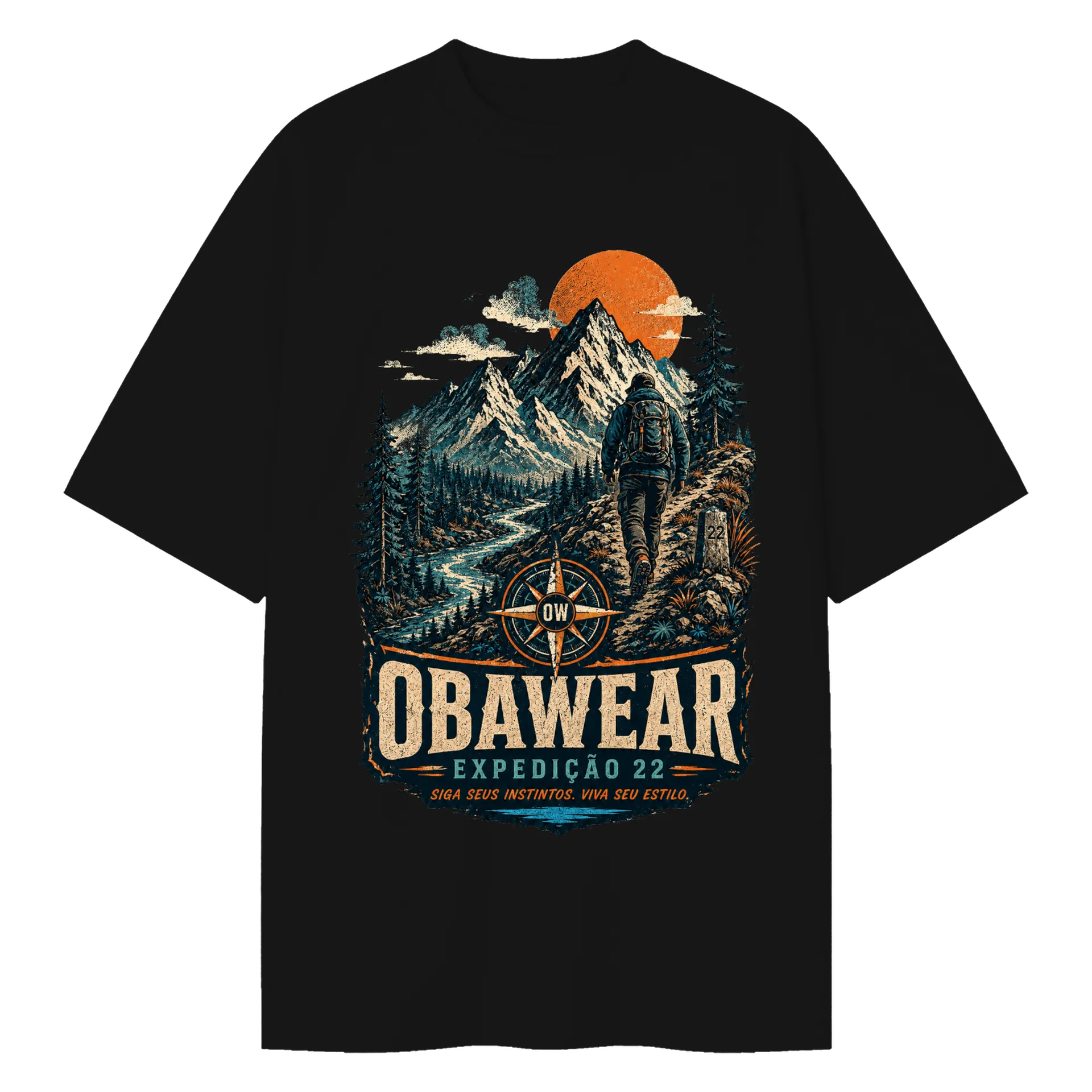 Camiseta Oversized OBAWEAR Expedição  - Imagem 1