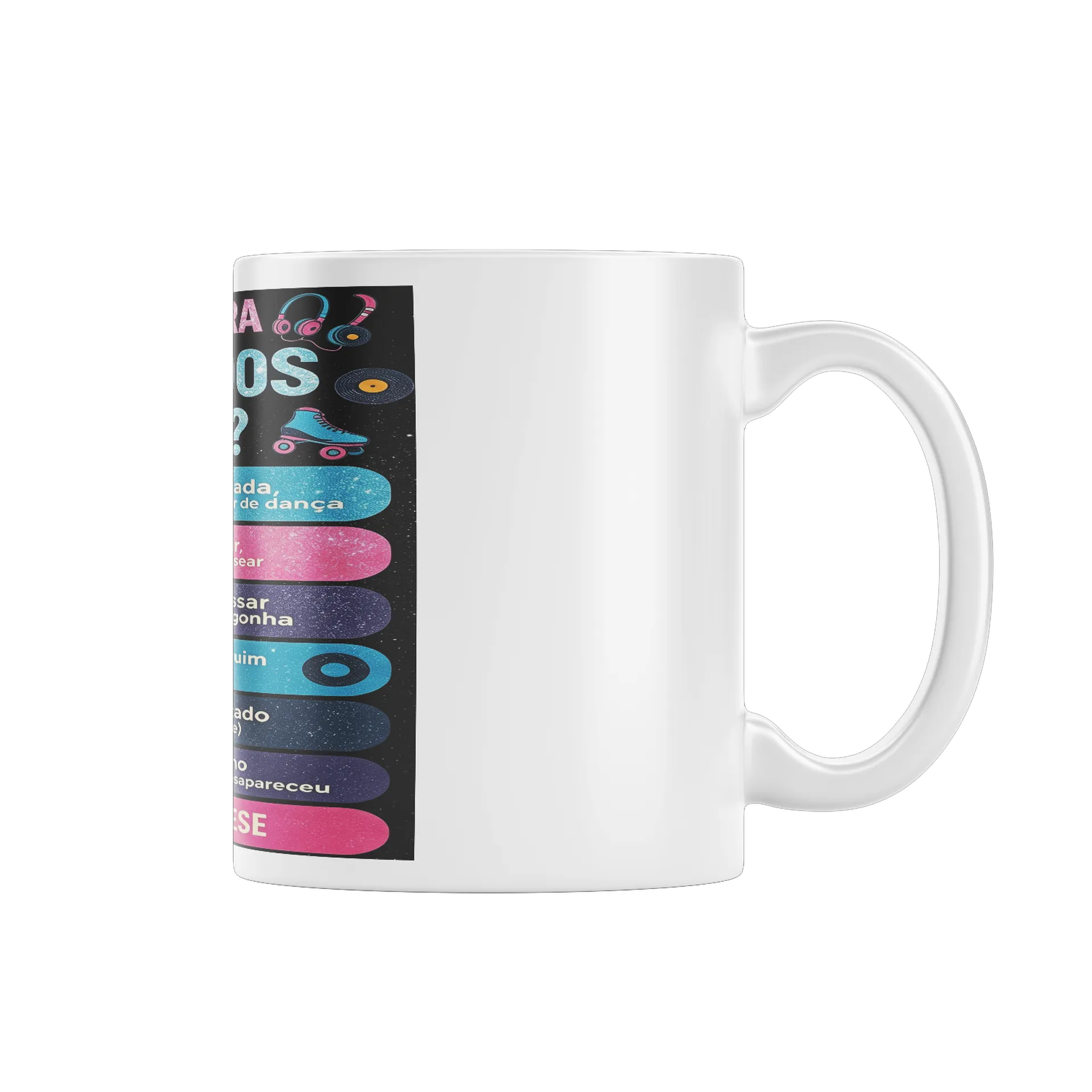 Caneca Porcelana Palavras Engraçadas 325ml - Imagem 2