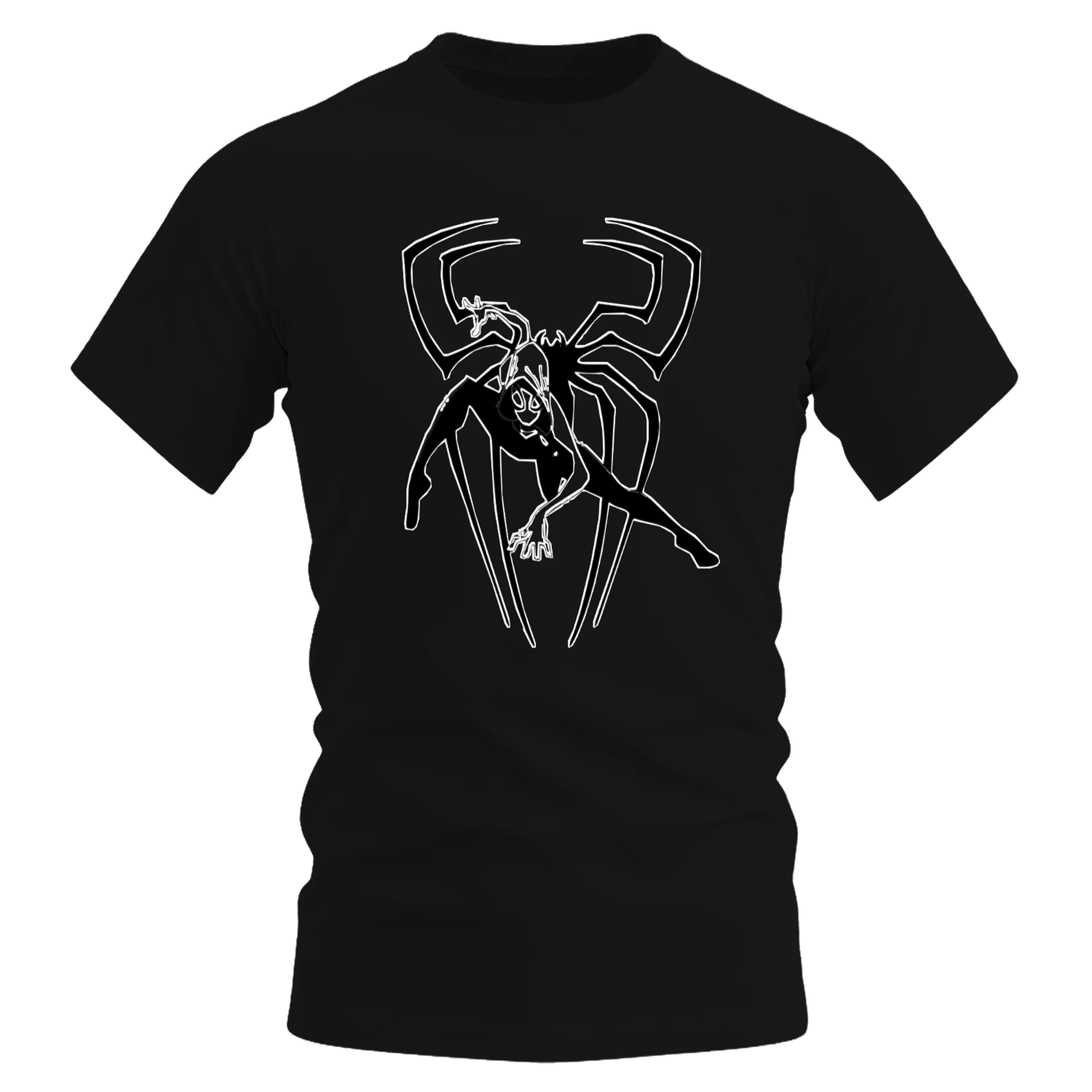 Camiseta Dry Fit Aranha Estilo Cartoon 100% Algodão - Imagem 1