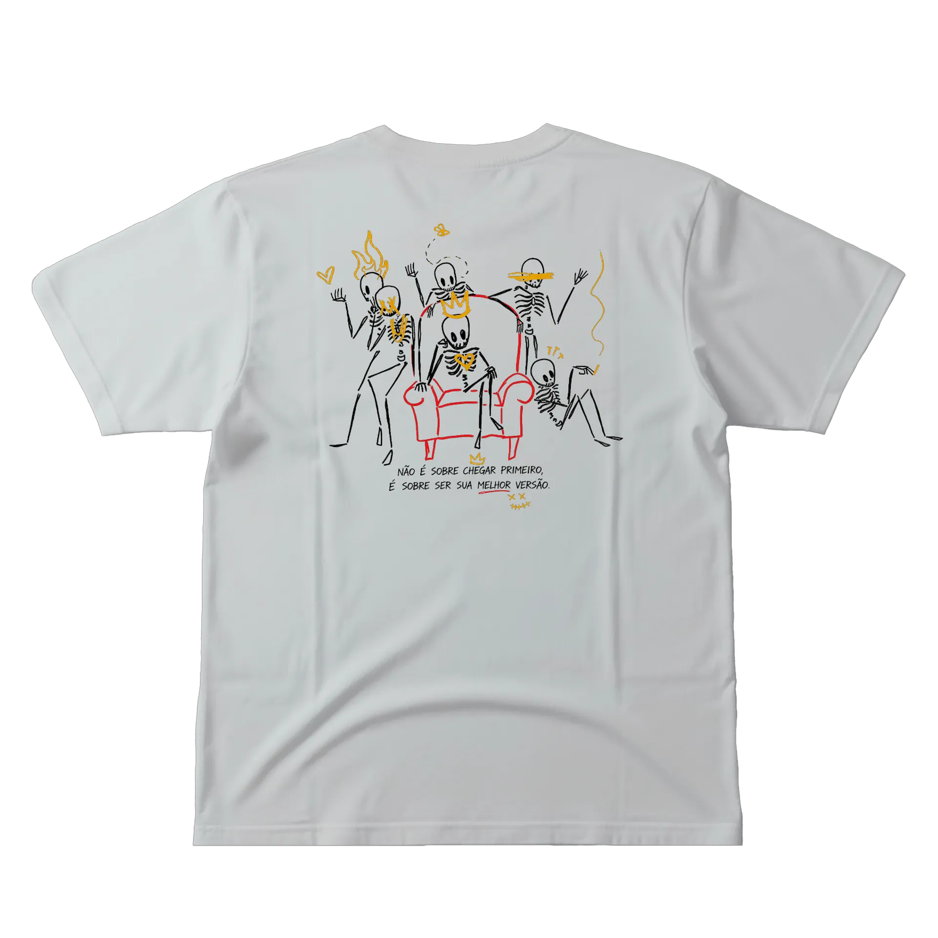 Camiseta - Esqueleto Coração Dourado  - Imagem 3