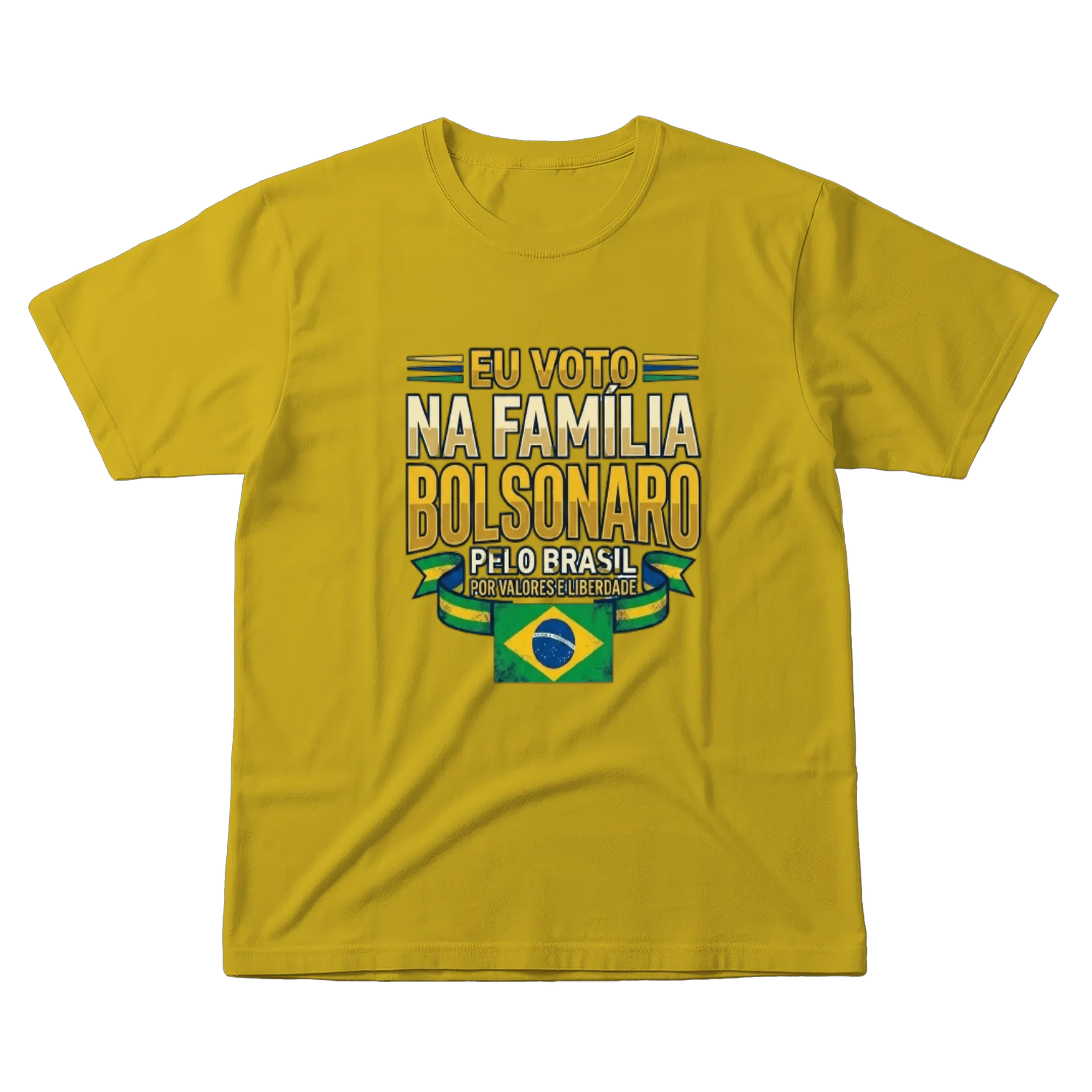 Camiseta Estampa Política Família Bolsonaro 100% Algodão - Imagem 1