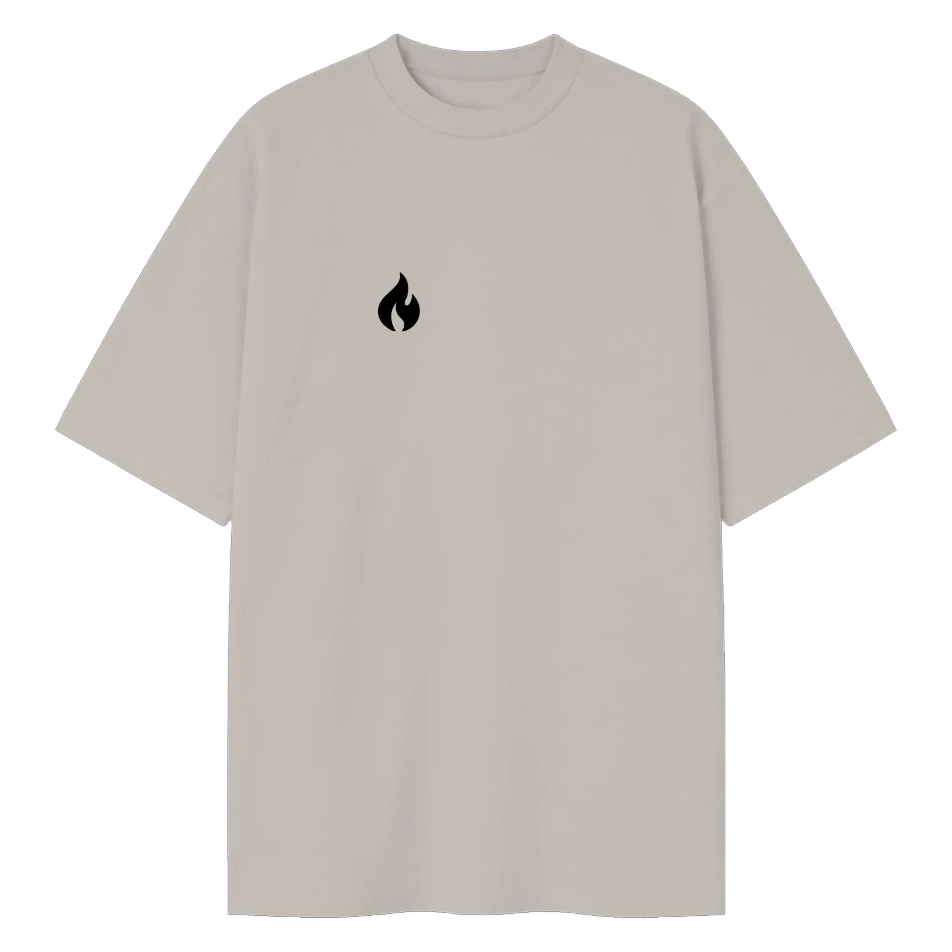 Camiseta Oversized Estampa Tipográfica Pânico em Deus - Imagem 1
