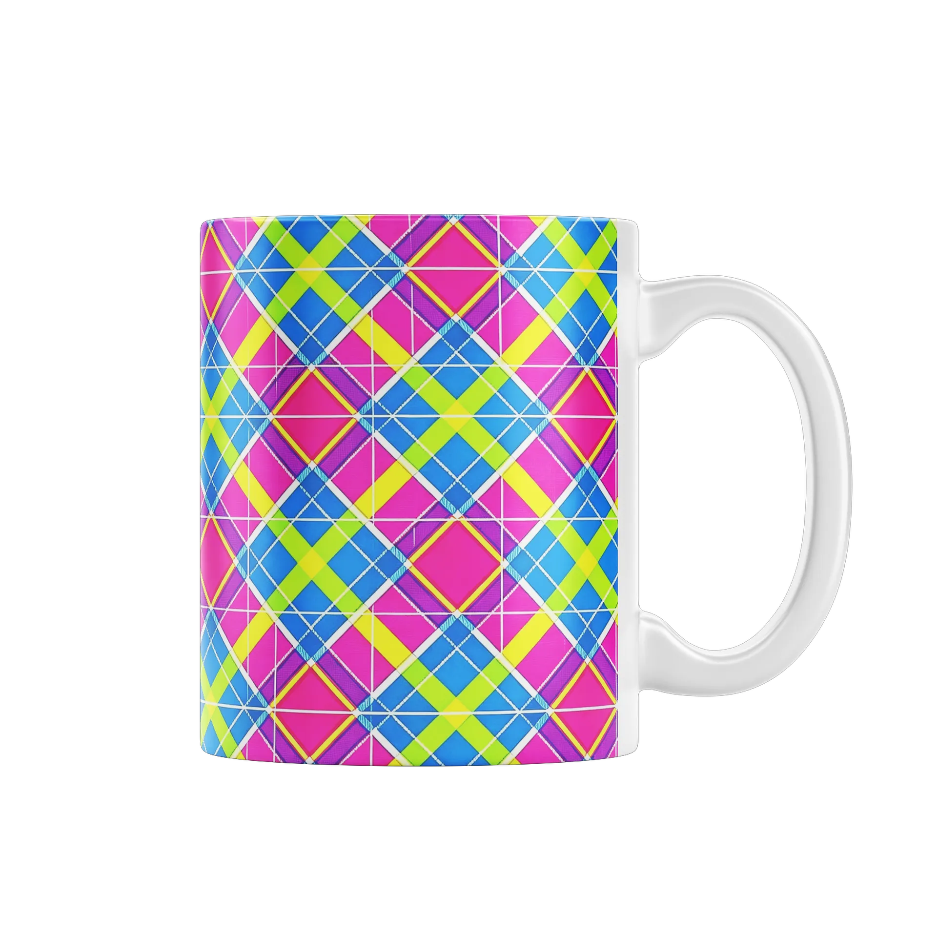 Caneca Estampa Geométrica Colorida 325ml - Imagem 1