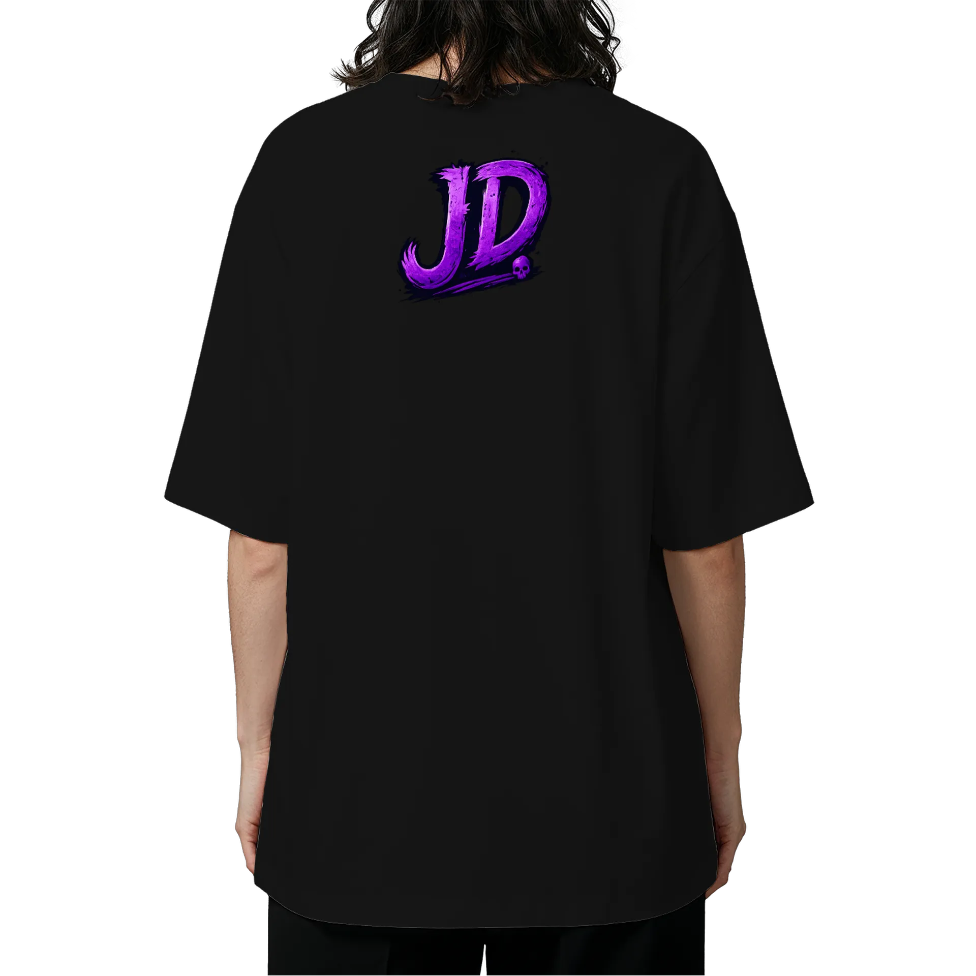 Camiseta Oversized Caveira Coroado Roxo - Imagem 5
