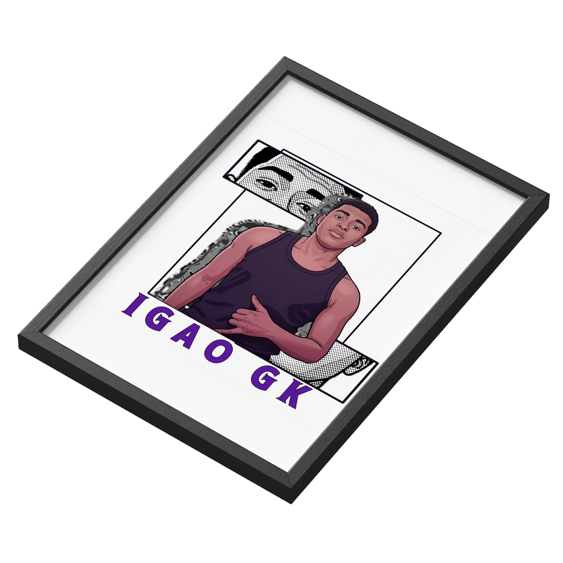 Quadro Decorativo Igão GK - Arte Exclusiva Ilustrada para Fã - Imagem 3