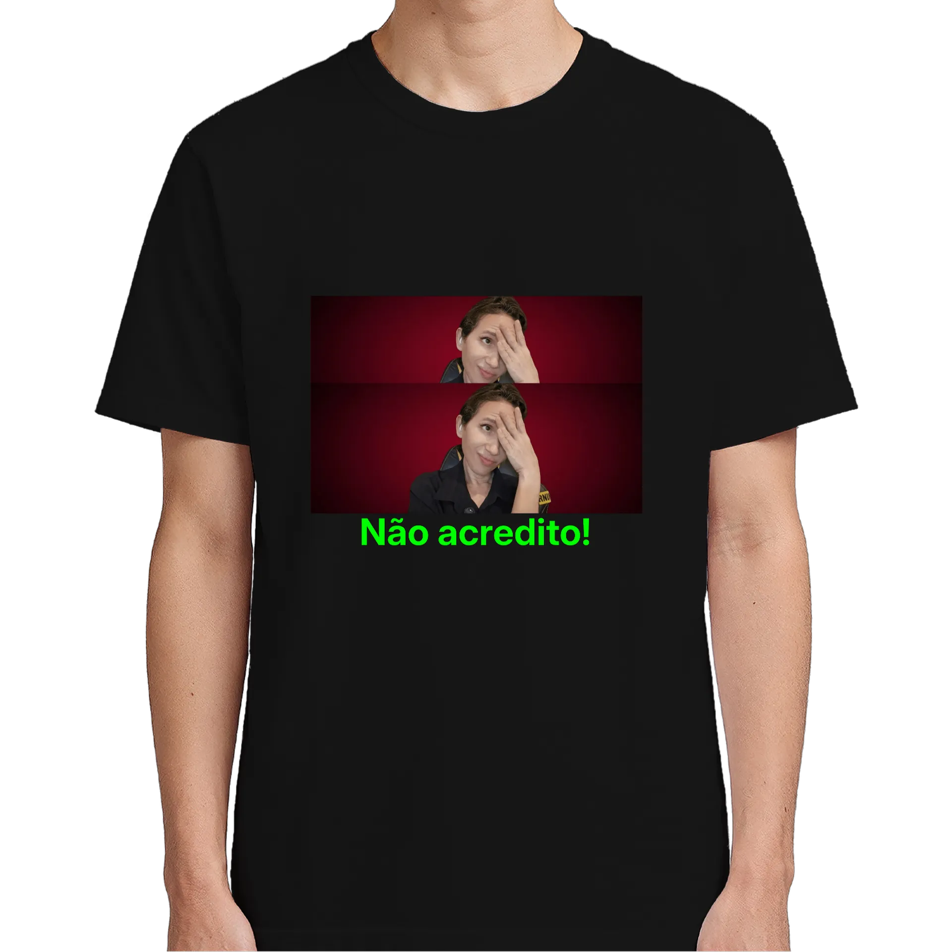Camiseta Estampa Não Acredito 100% Algodão - Imagem 5