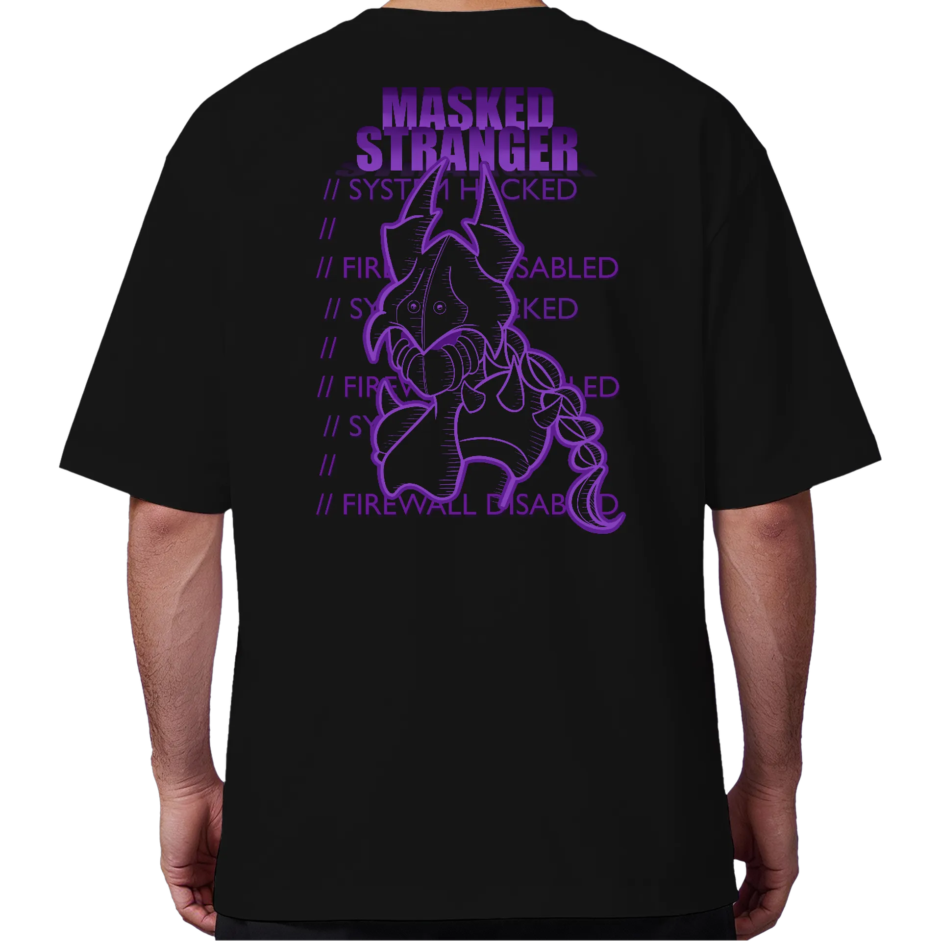 Camiseta Oversized Masked Stranger Grounded 2 - Imagem 6
