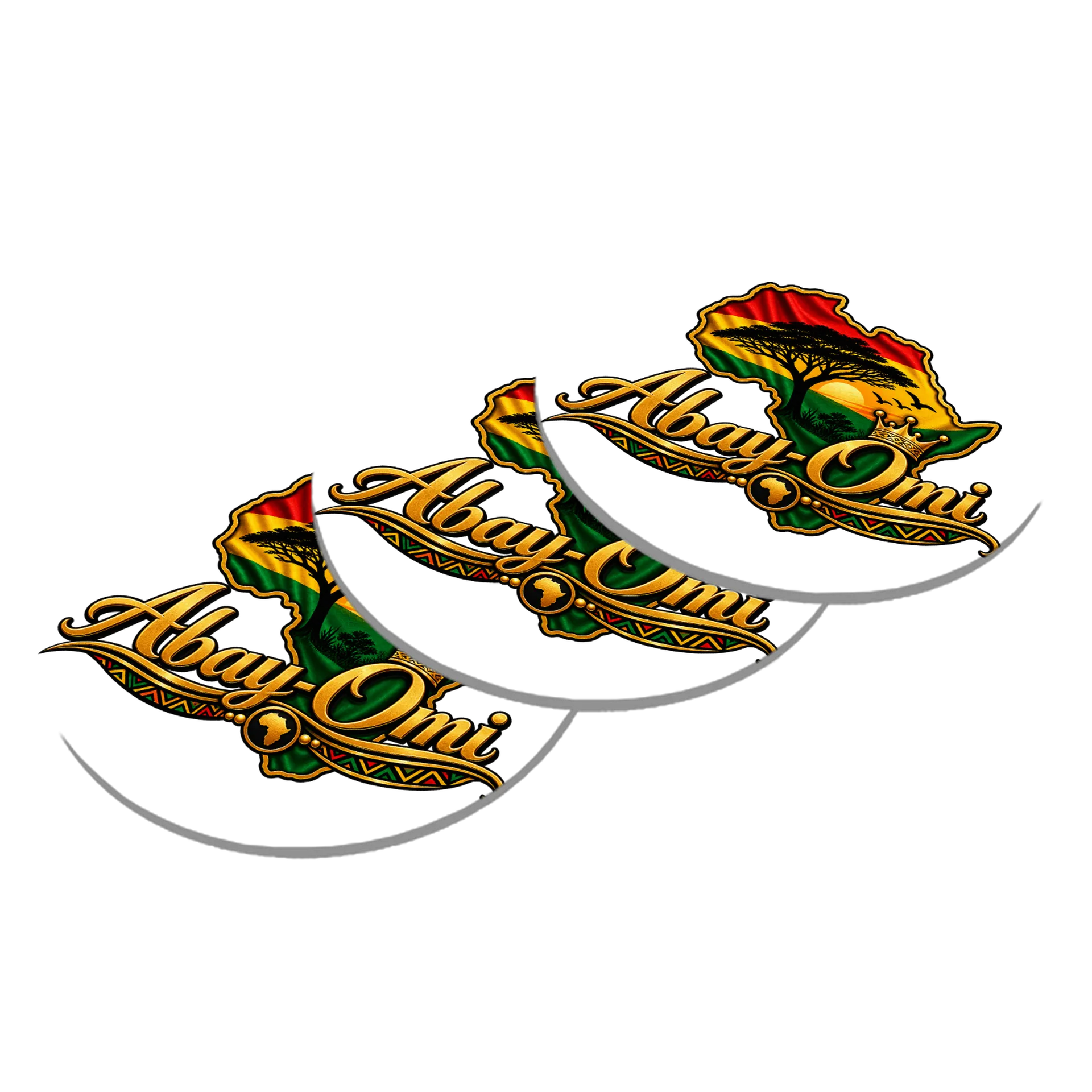 Porta-copo Logo Abay-Omi África Colorido MDF de Abay-Omi — imagem 2 de 3