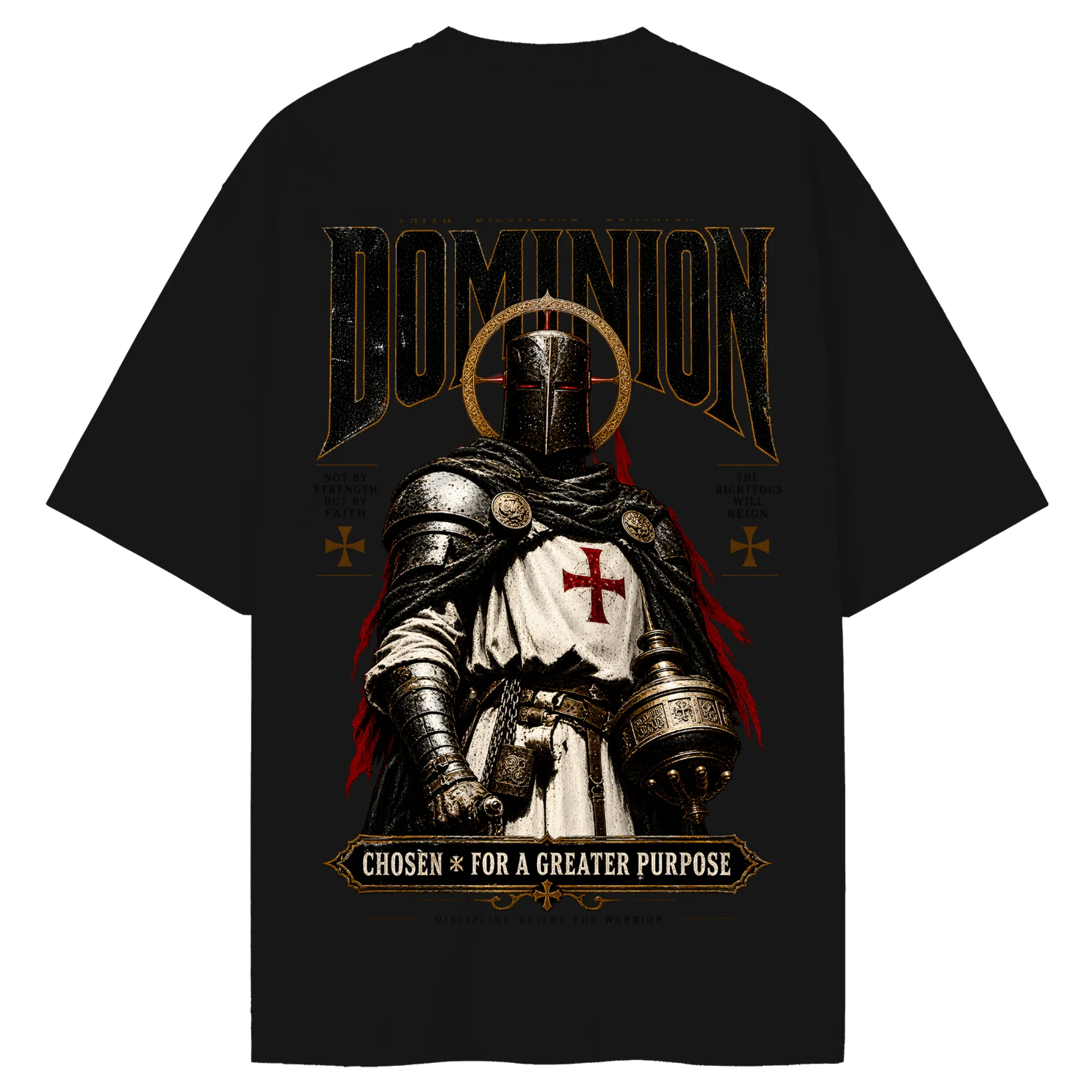 Camiseta Oversized Templário Medieval - Imagem 2