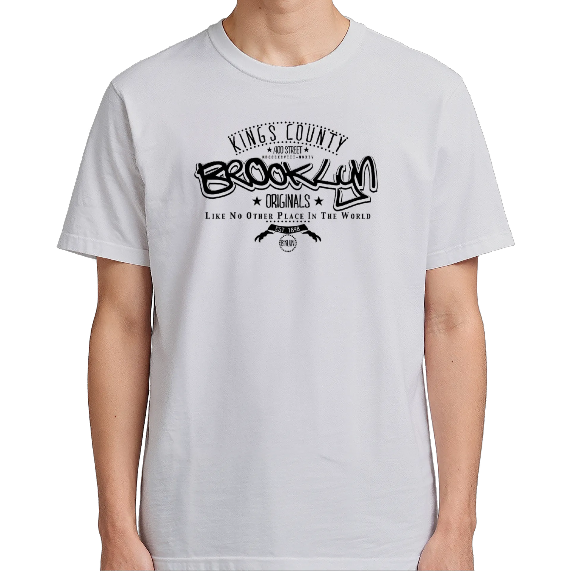 Camiseta Estampa Tipográfica Brooklyn 100% Algodão - Imagem 5