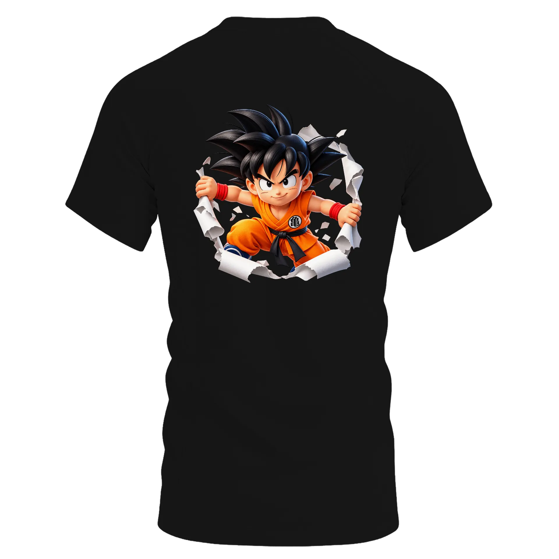 Camiseta Dry Fit Goku Infantil Anime Colorido Poliéster - Imagem 2