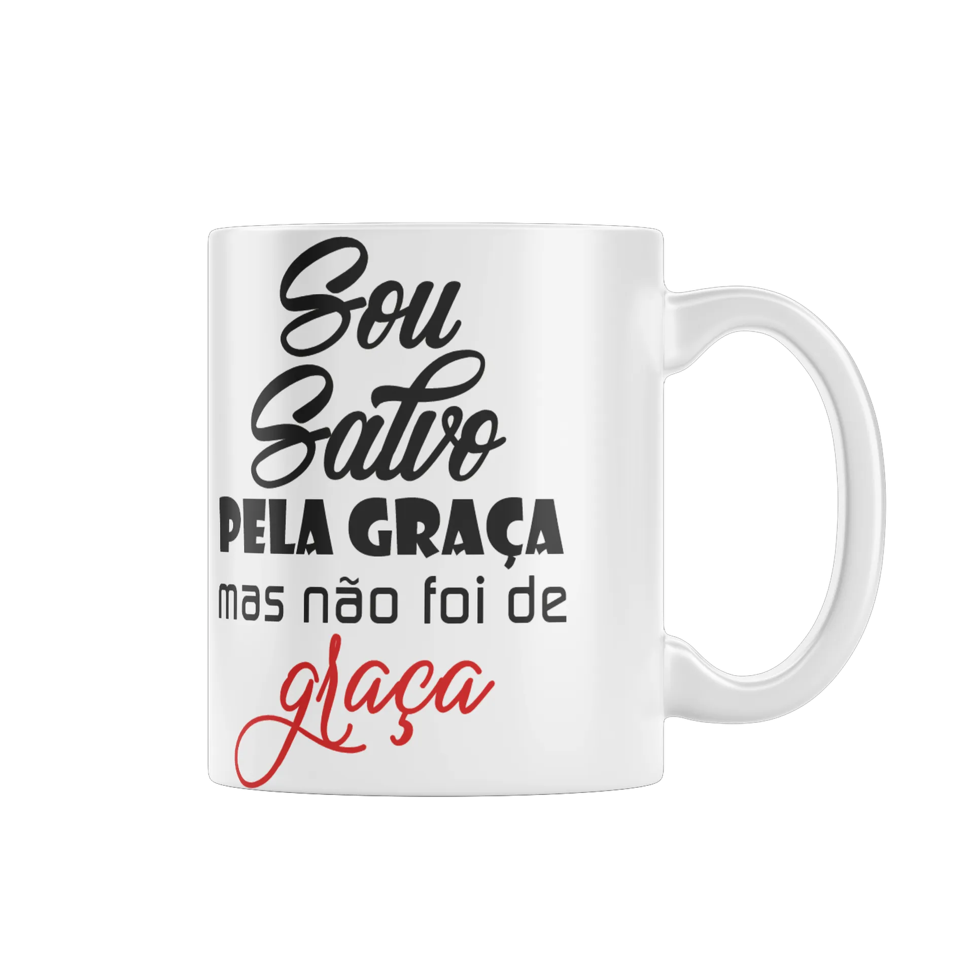 Caneca Porcelana Leão Colorido 325ml - Imagem 1