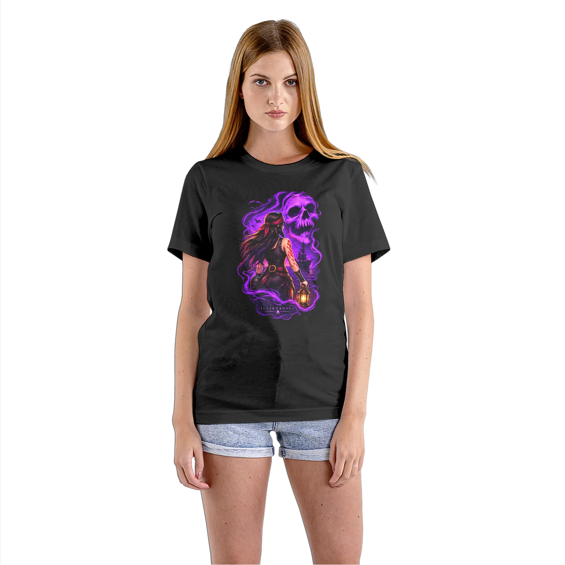 Babylook Caveira Espectral Mulher - Imagem 3