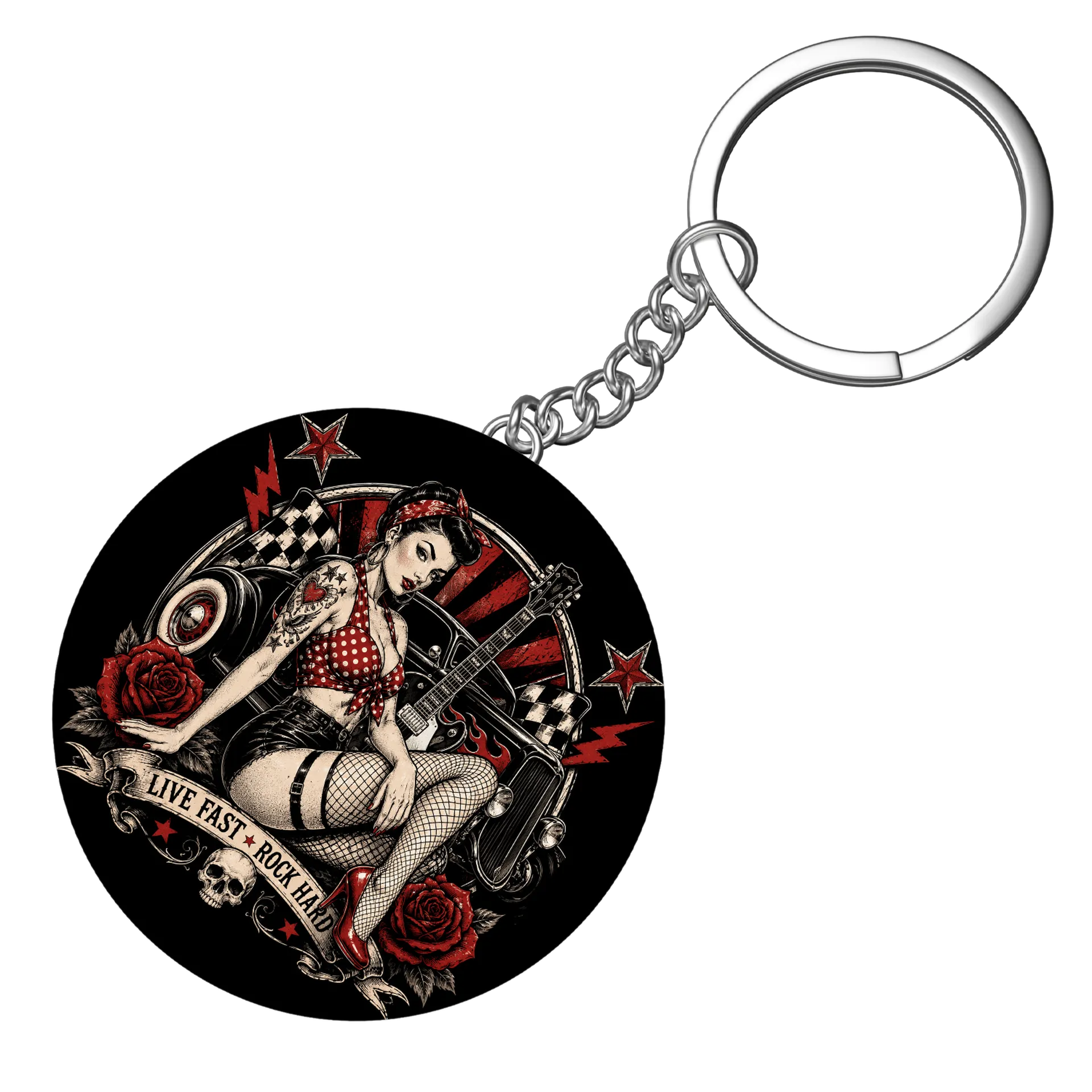 Chaveiro Pin Up Red - Imagem 4