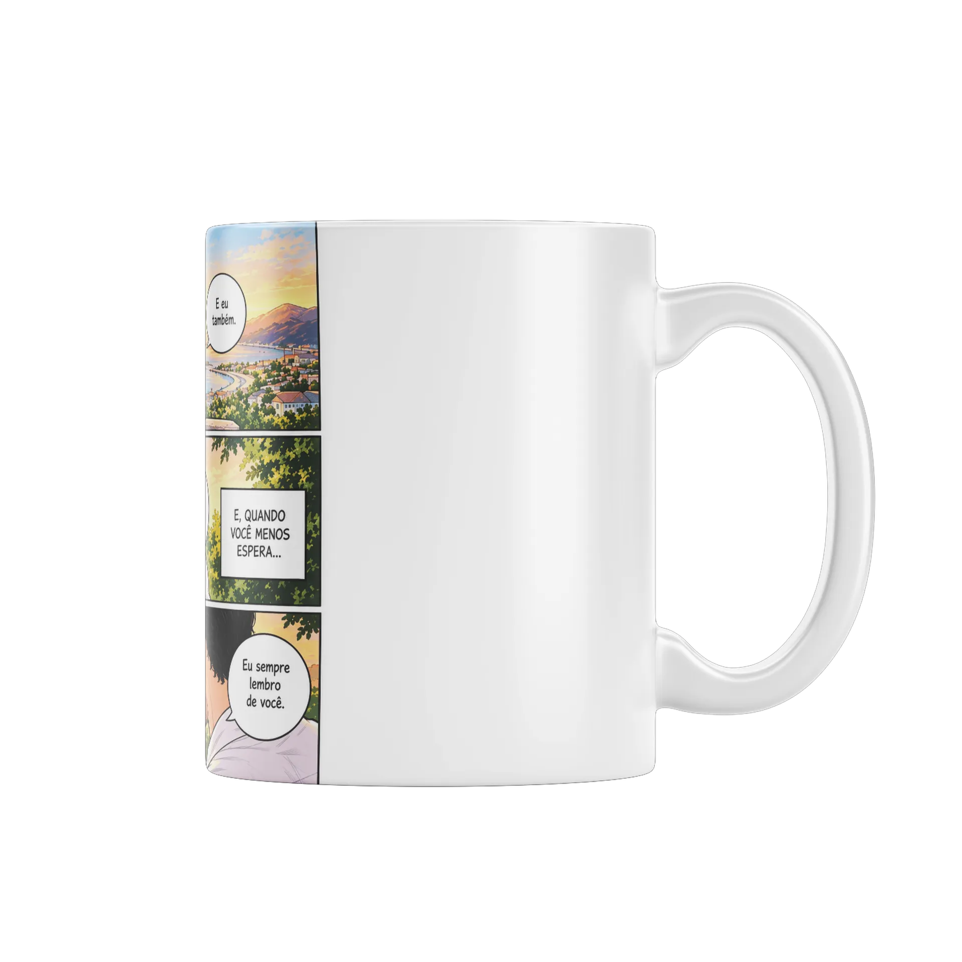 Caneca Porcelana Retrato Romance Pôster 325ml - Imagem 1