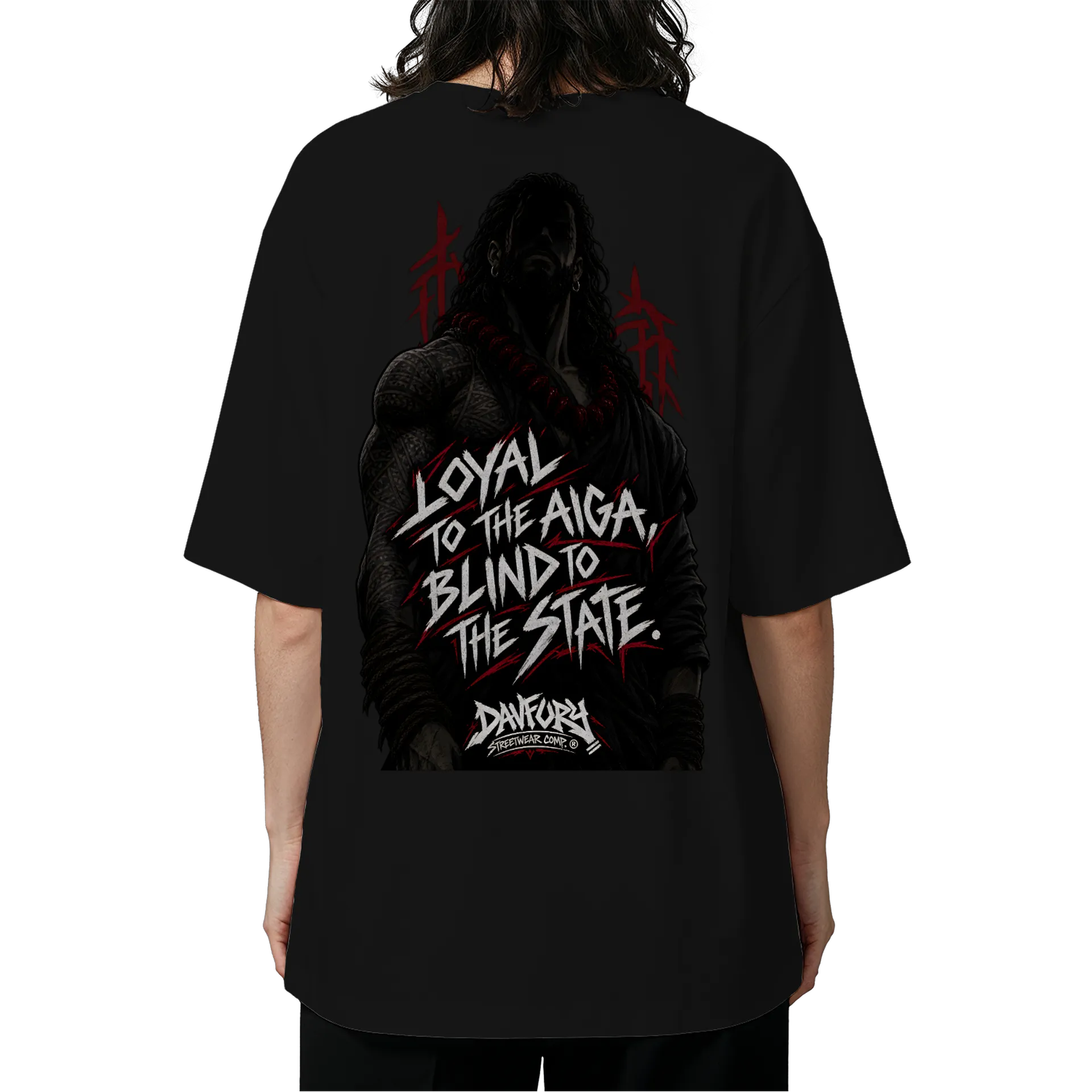 Camiseta Oversized Loyal to the Aiga, Blind to the State - Imagem 5