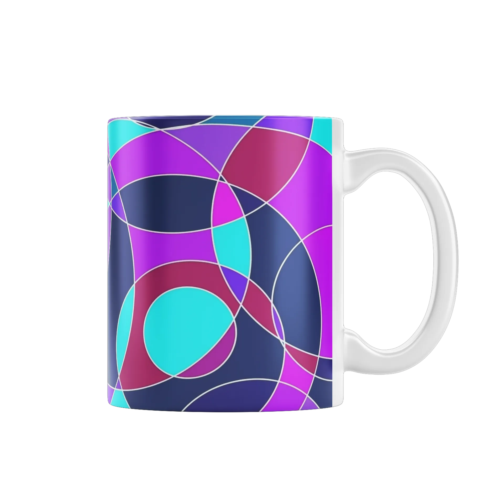 Caneca Estampa Abstrata Cores Neon 325ml de Xenovoid Studio 👽 — imagem 1 de 4