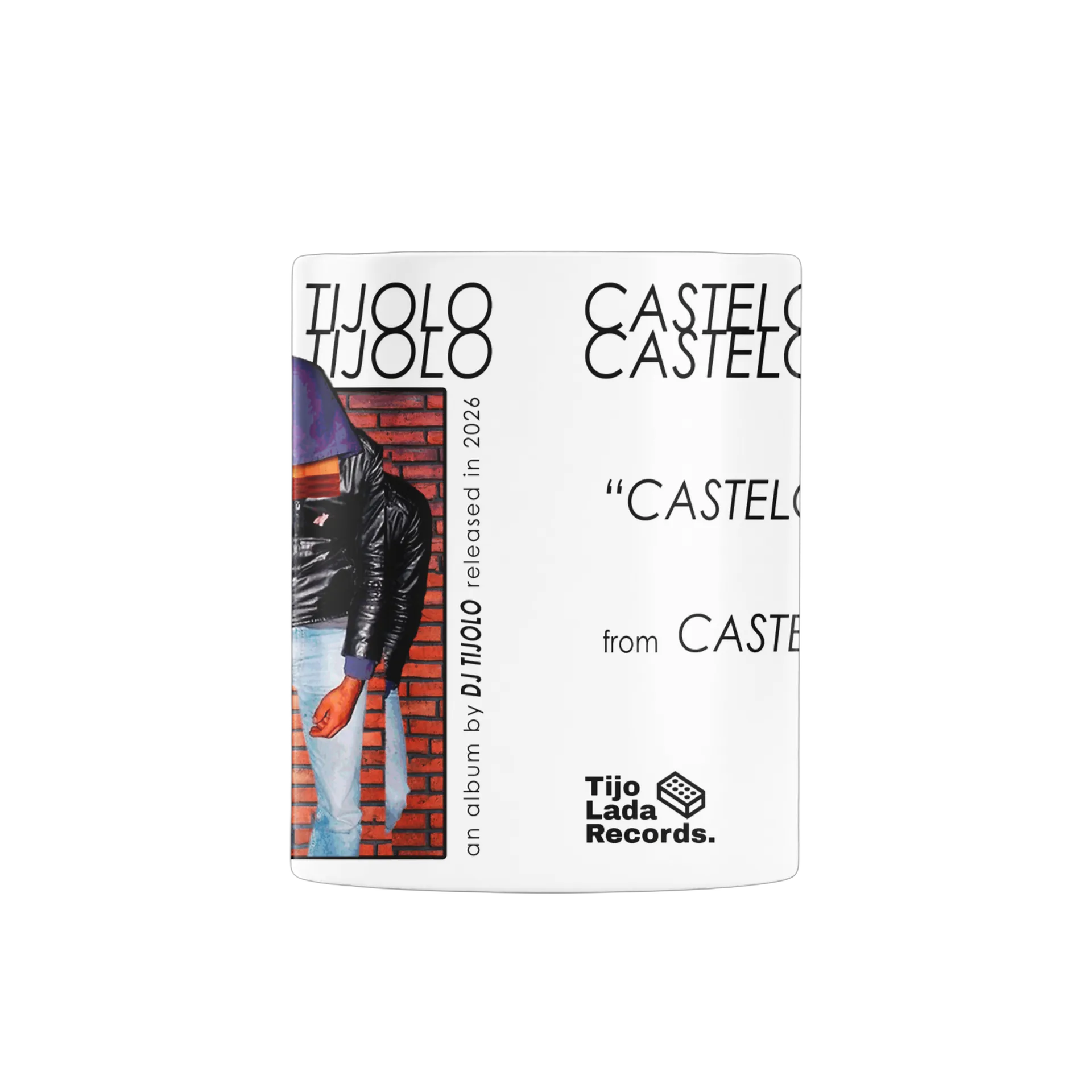 Caneca Castelos de Tijolo - Fundo Branco de DJ TIJOLO — imagem 2 de 4