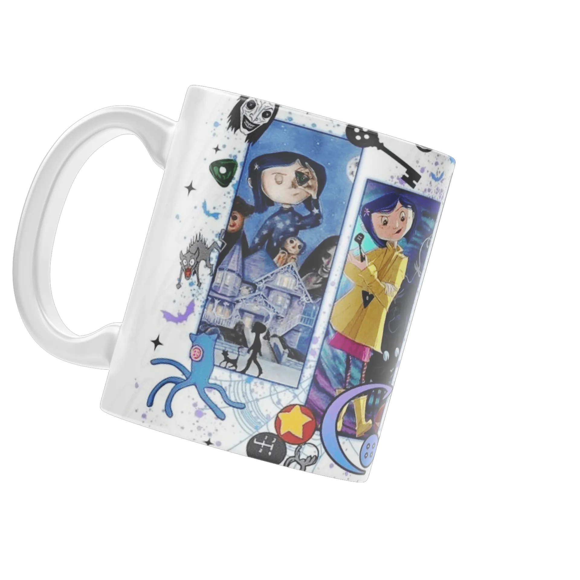 Caneca Coraline em Estilo Cartoon 325ml de Cuppira — imagem 3 de 4
