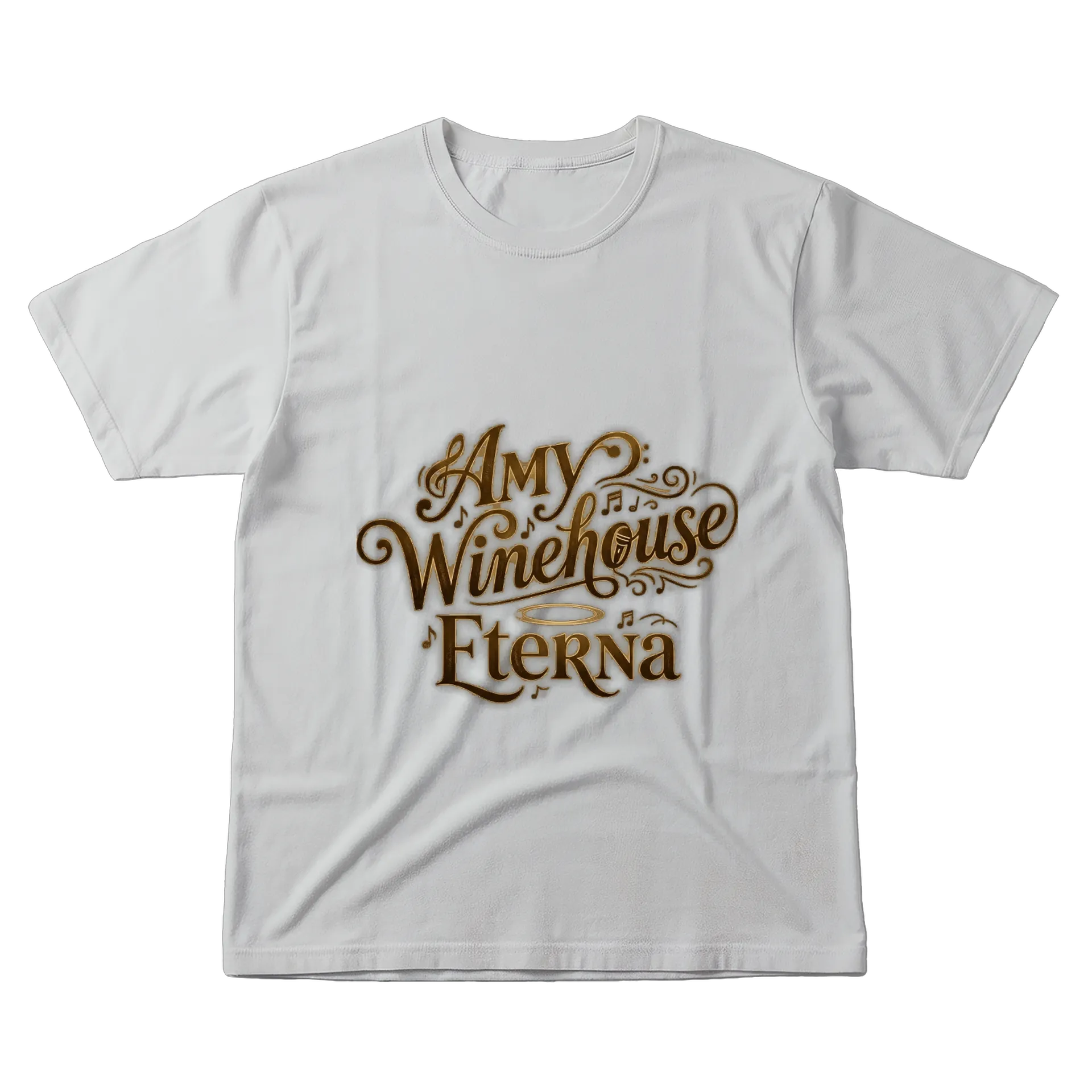 Camiseta Estampa Tipográfica Amy Winehouse 100% Algodão de Caneca Store — imagem 1 de 6