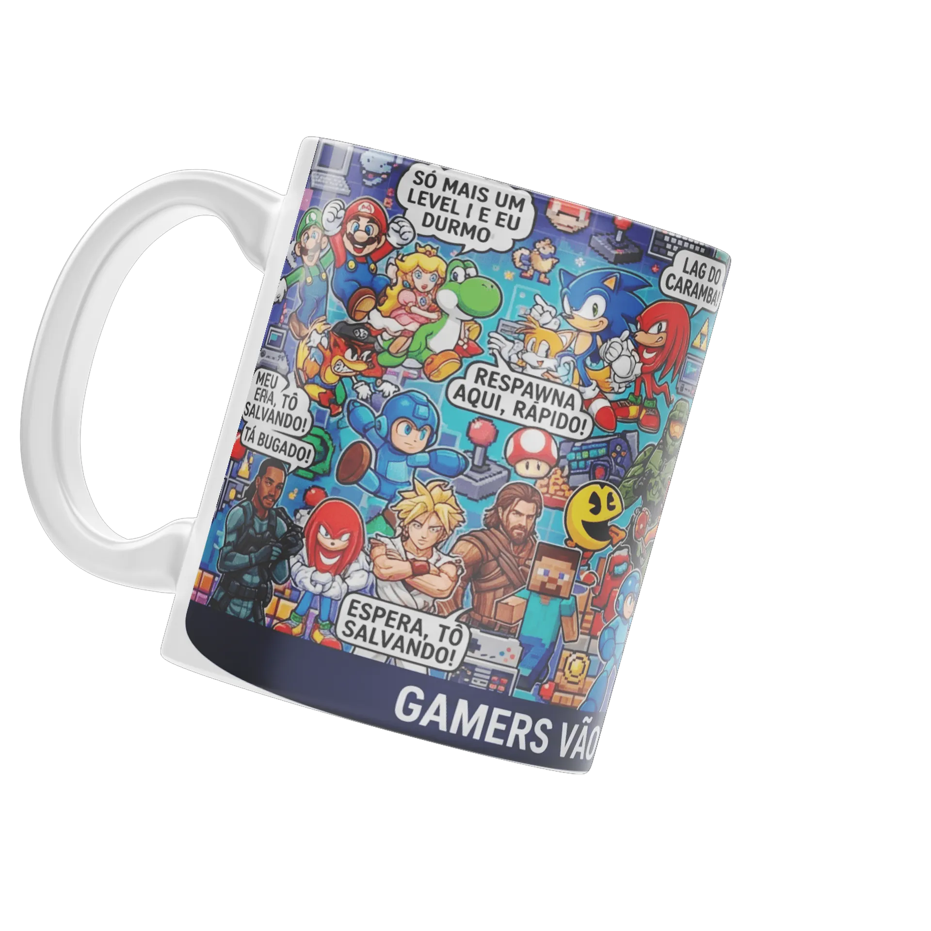 Caneca Gamers Porcelana Vão Jogar 325ml de bizontv