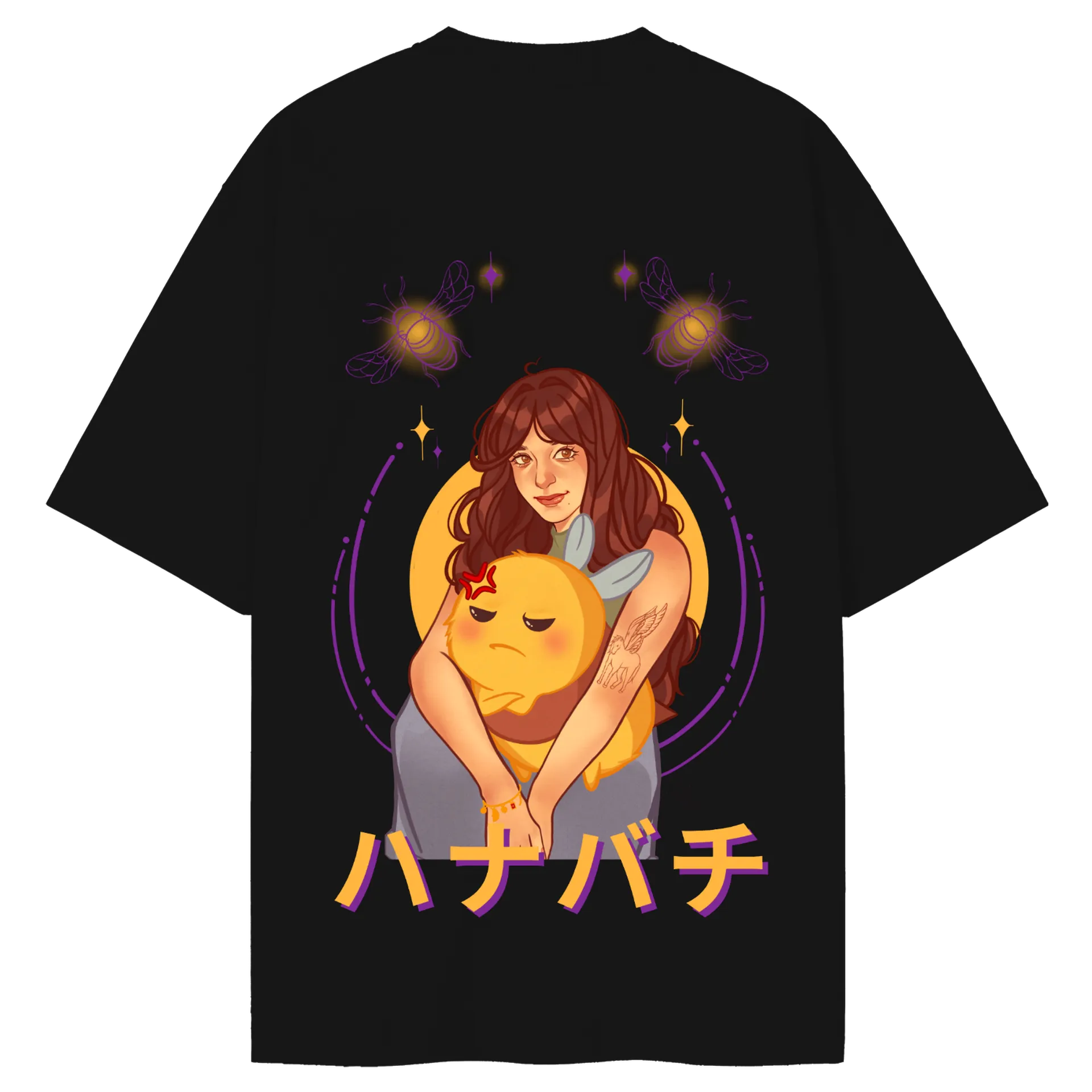 Camiseta "Hanabachi" Oversized - Versão Amarela - Imagem 1