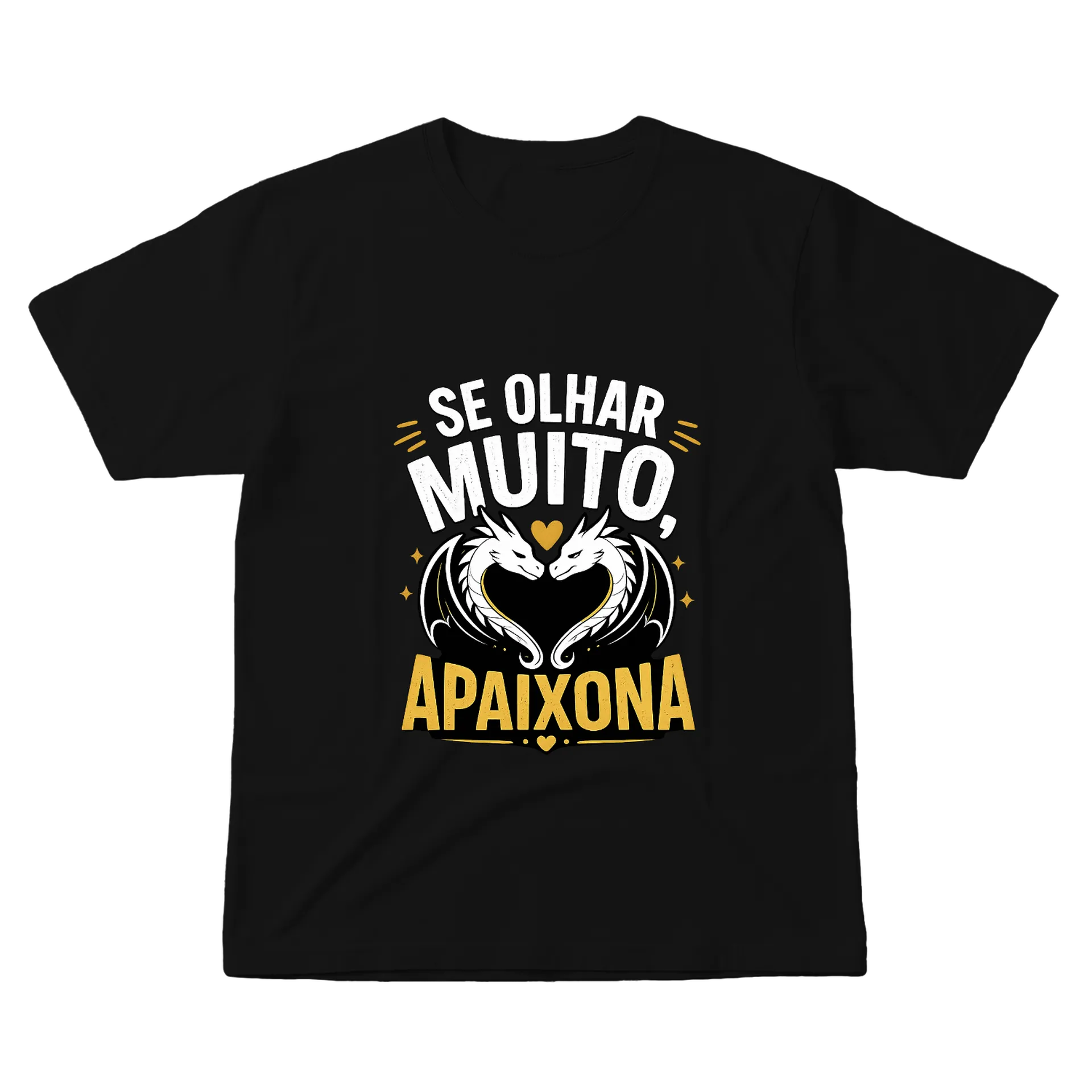 Camiseta Dragões Apaixonados 100% Algodão - Imagem 1