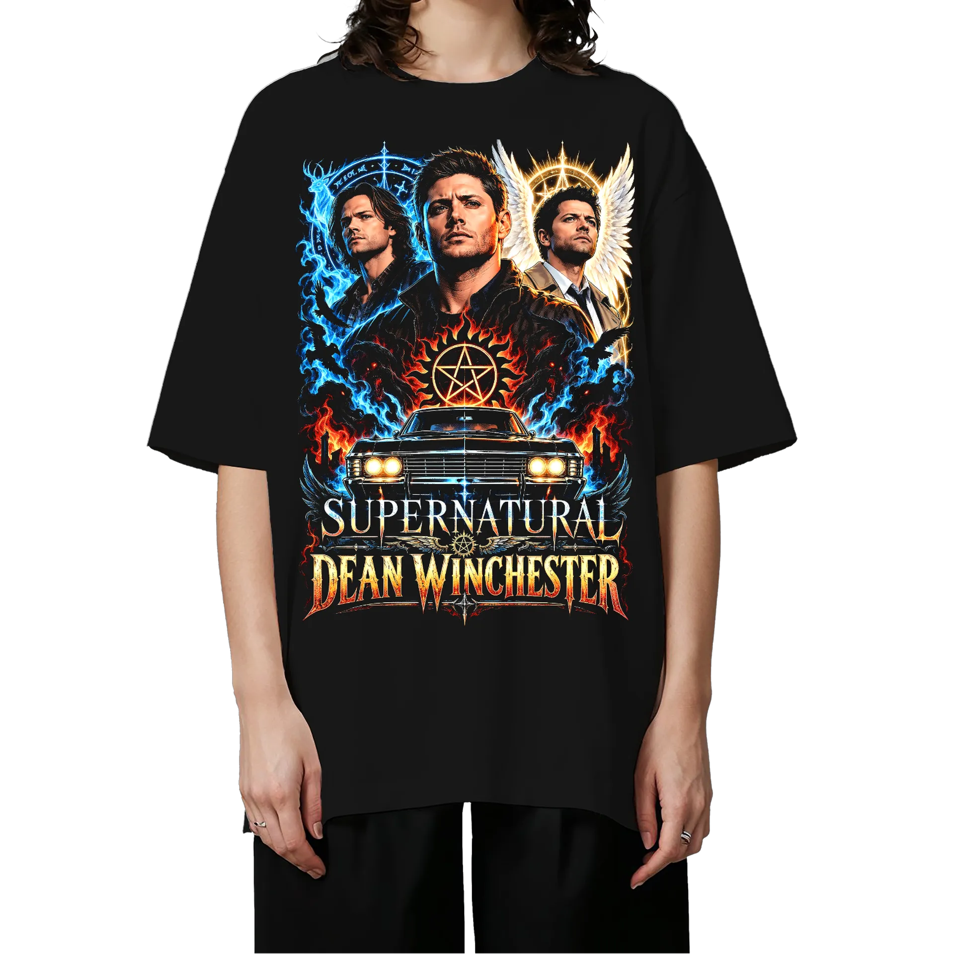 Camiseta Oversized Supernatural Dean Winchester Premium - Imagem 3