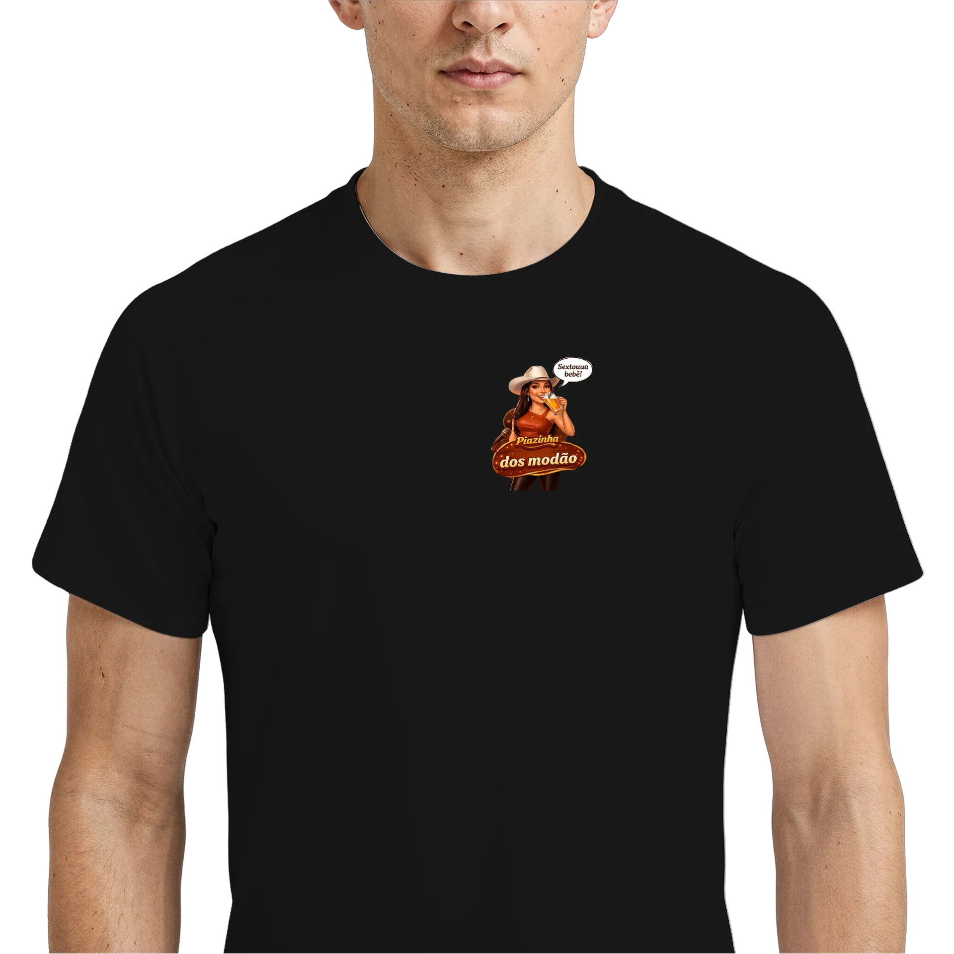 Camiseta Dry Fit Piazinha dos Modão 100% Polyester - Imagem 4
