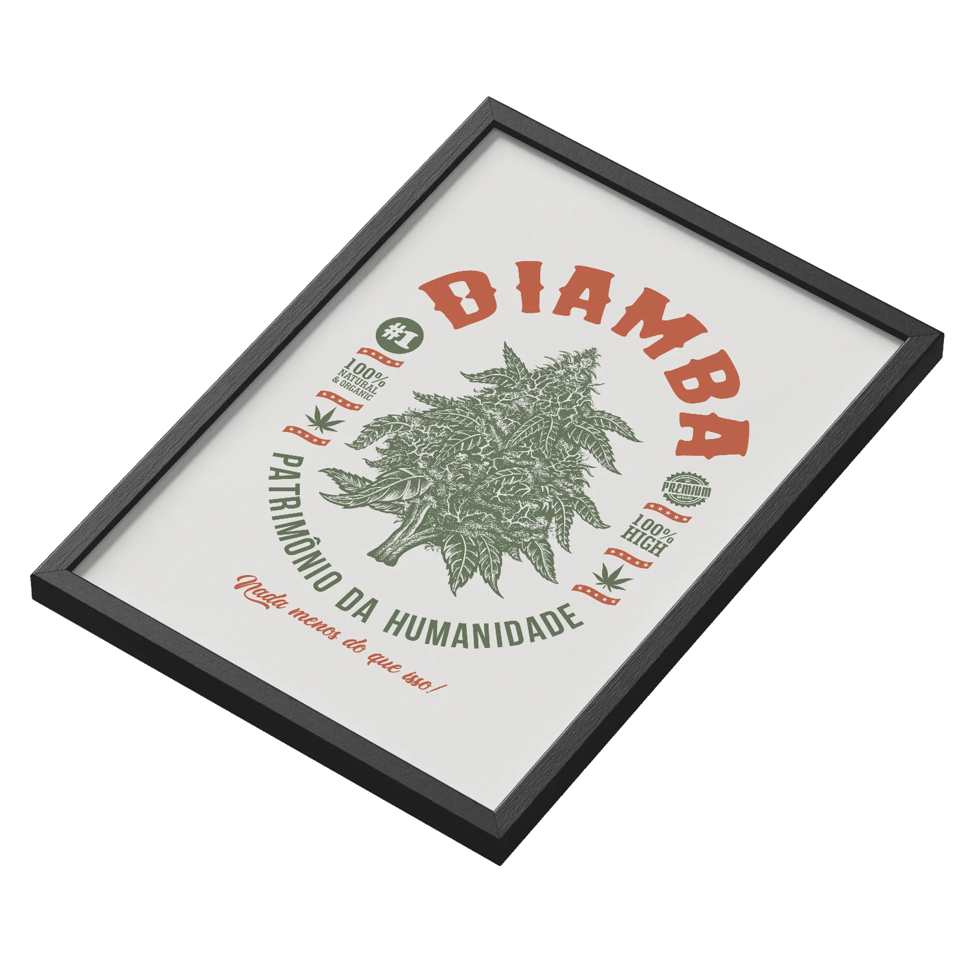 Quadro Diamba Patrimônio da Humanidade A3 MDF e Vidro - Imagem 3