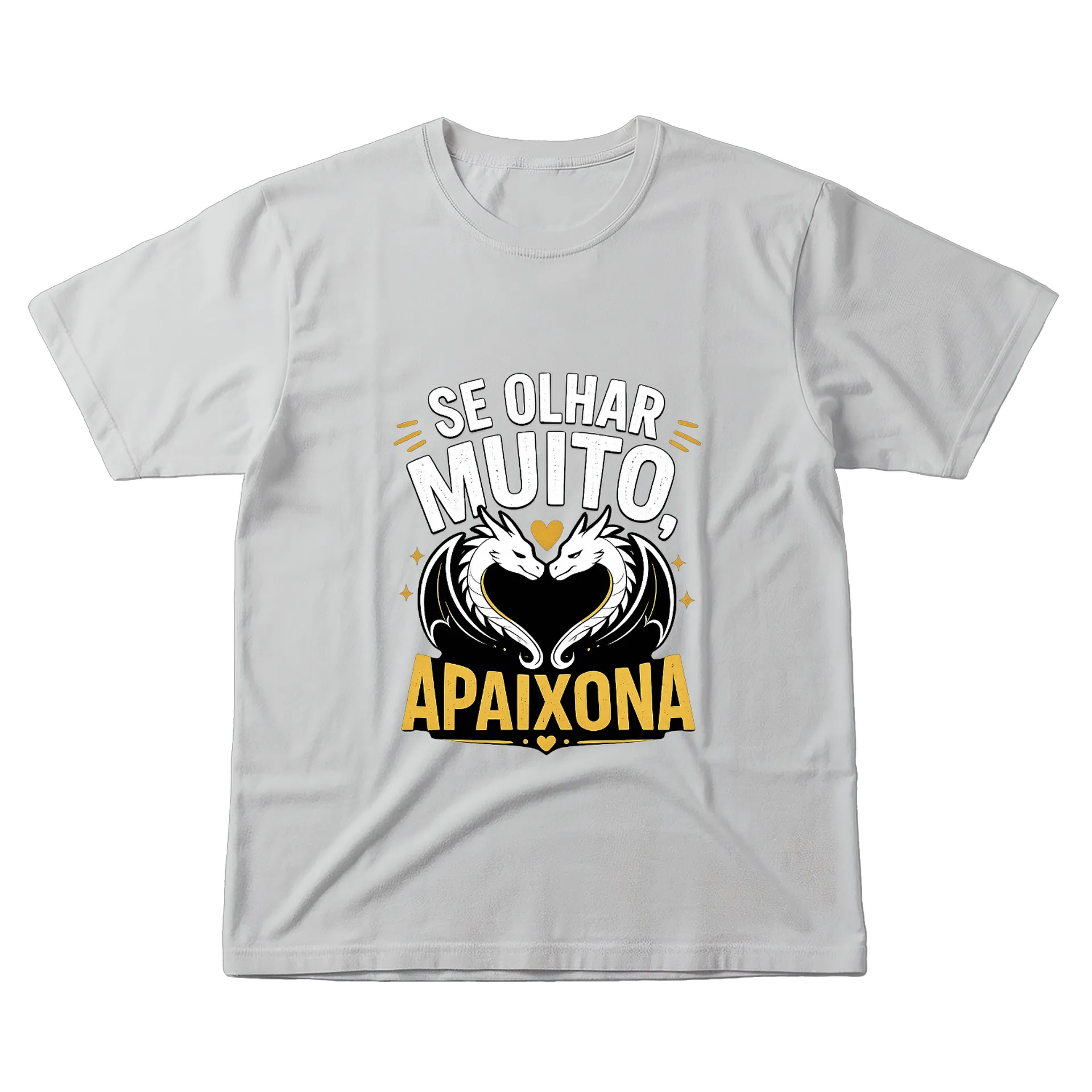 Camiseta Dragões Apaixonados 100% Algodão de Alex