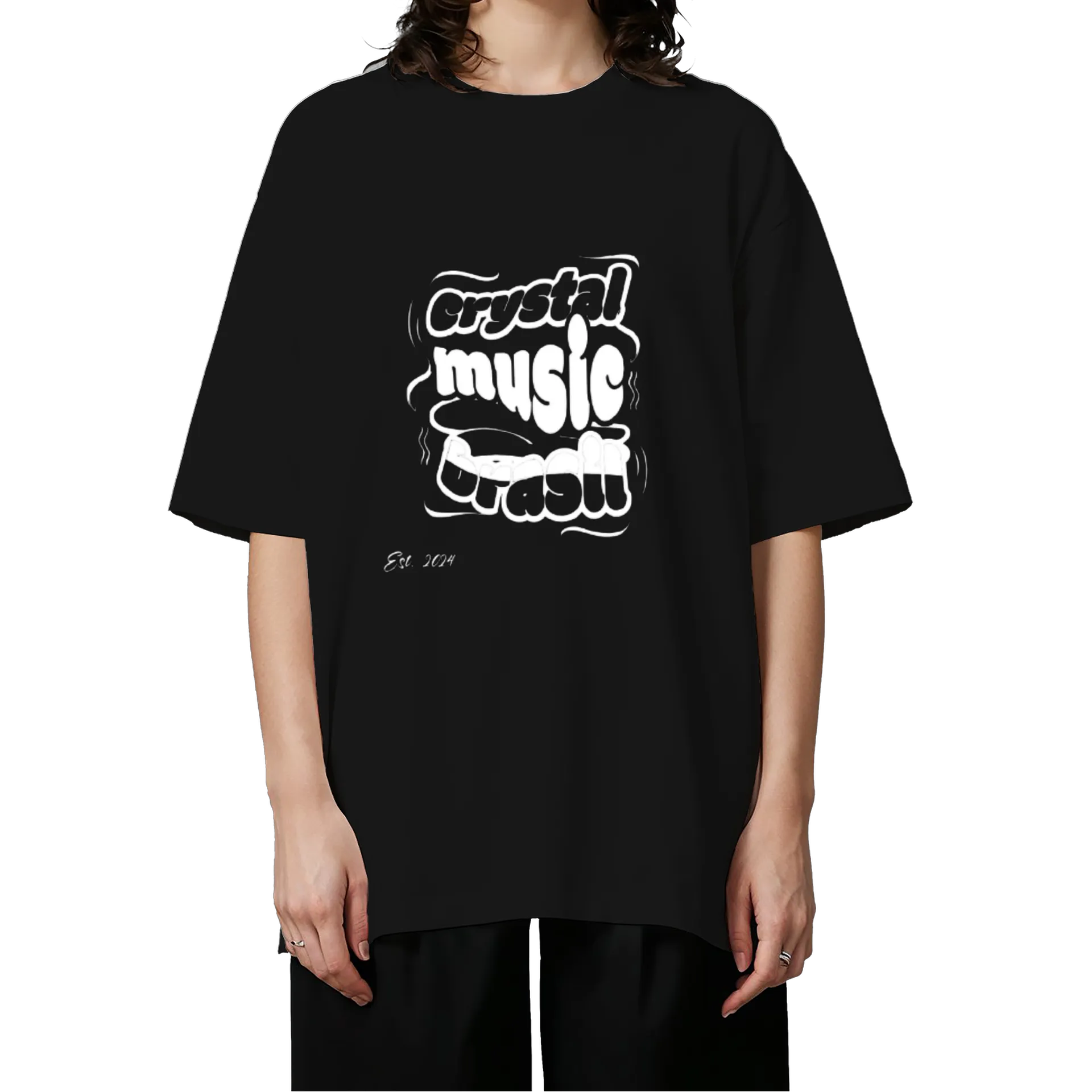 Camiseta Oversized CMB "Distortion" - Preto - Imagem 3