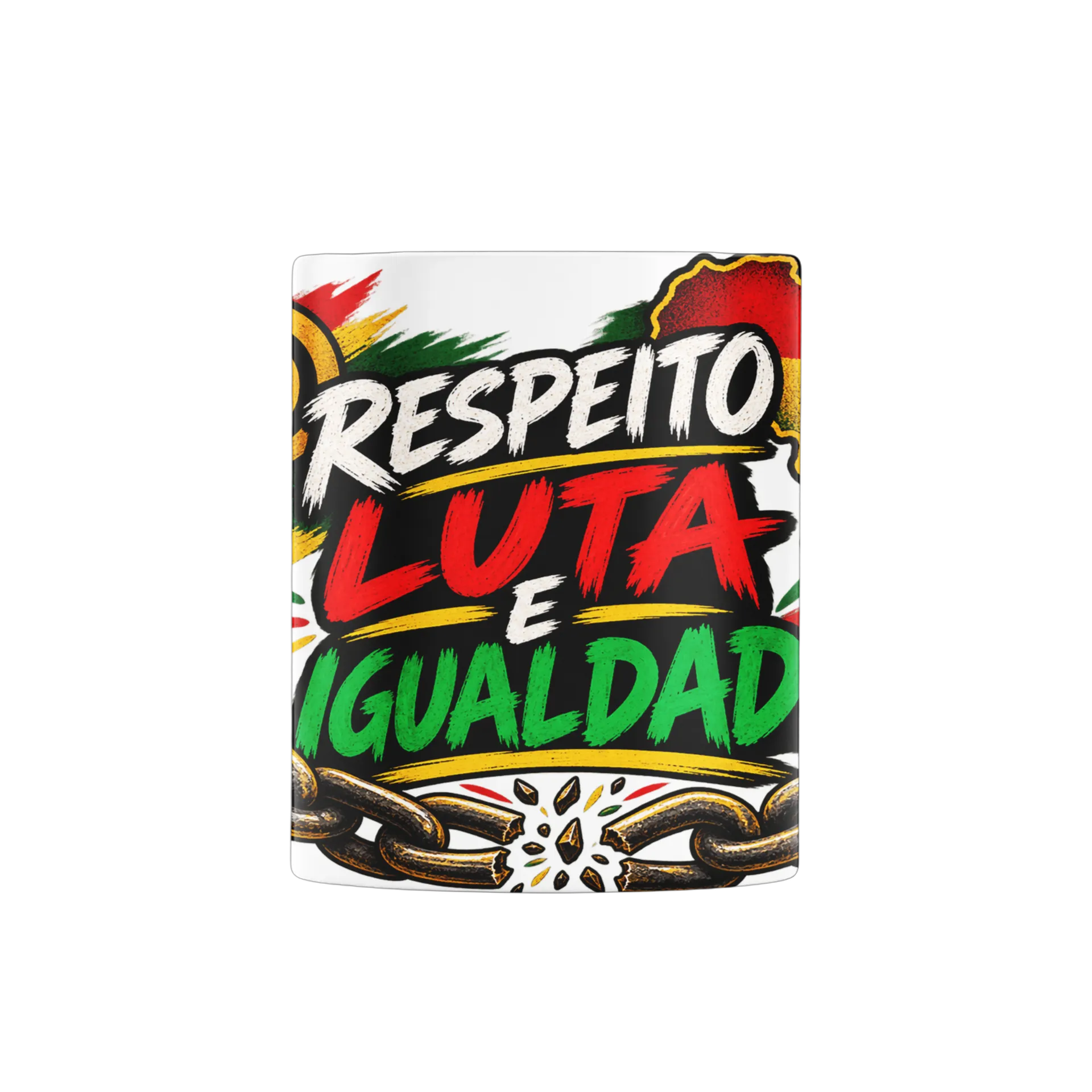 Caneca Estampa Tipográfica Respeito Luta e Igualdade 325ml - Imagem 2