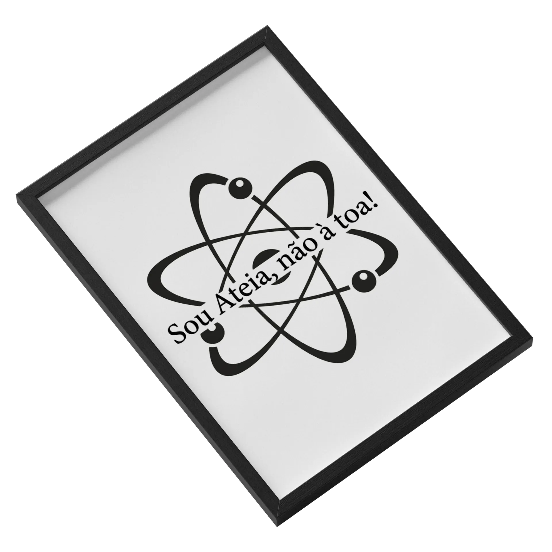 Quadro A3 personalizado sou atéia - Imagem 2