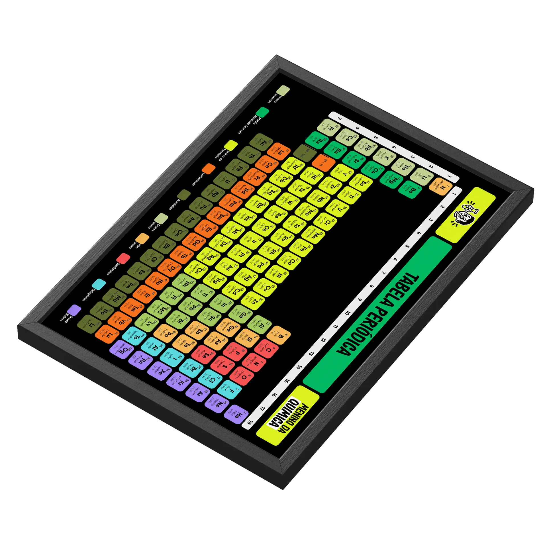 Quadro Decorativa A3 - Tabela Periódica de Menino da Química — imagem 3 de 3