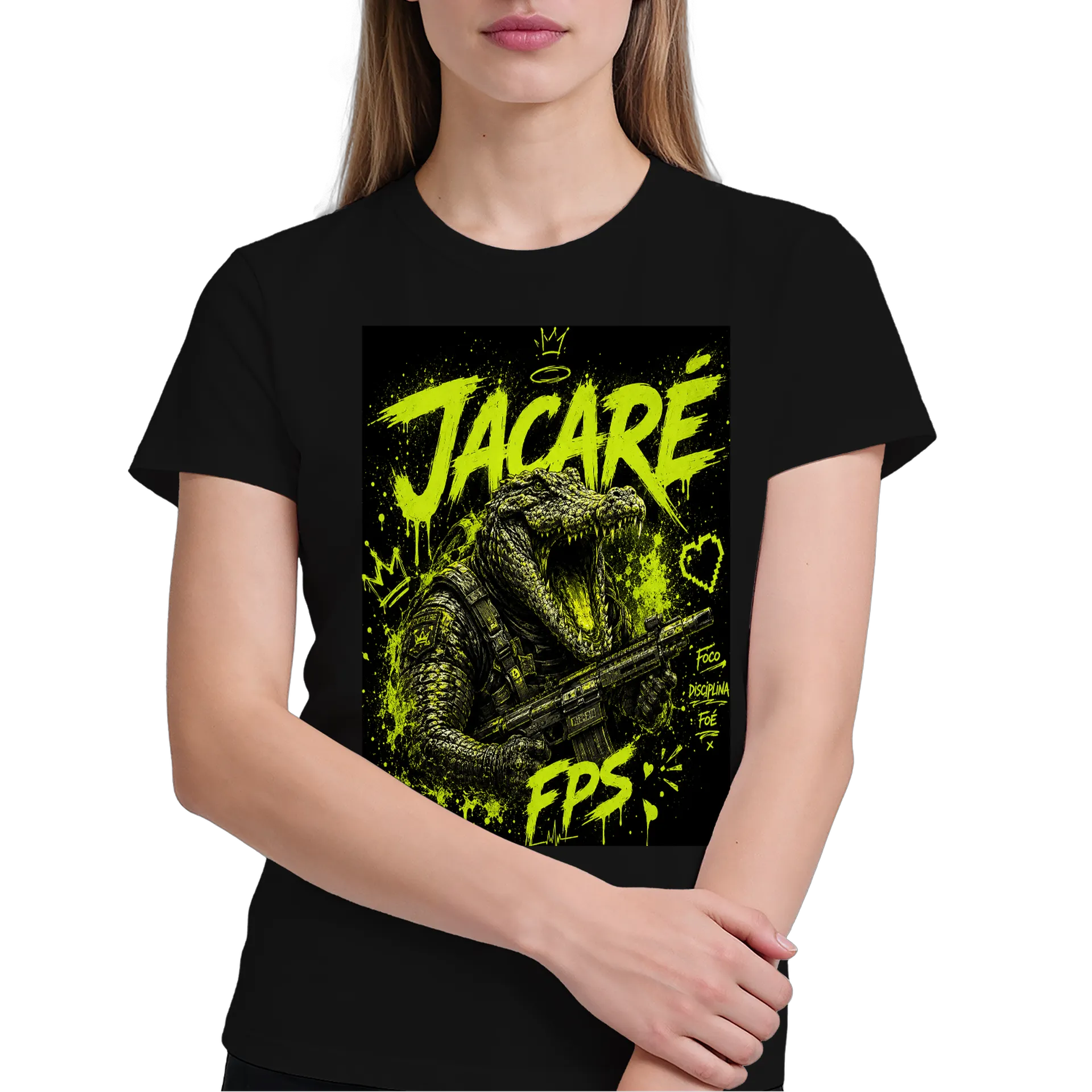 Camiseta Personalizada Preto 100% Algodão - Imagem 4