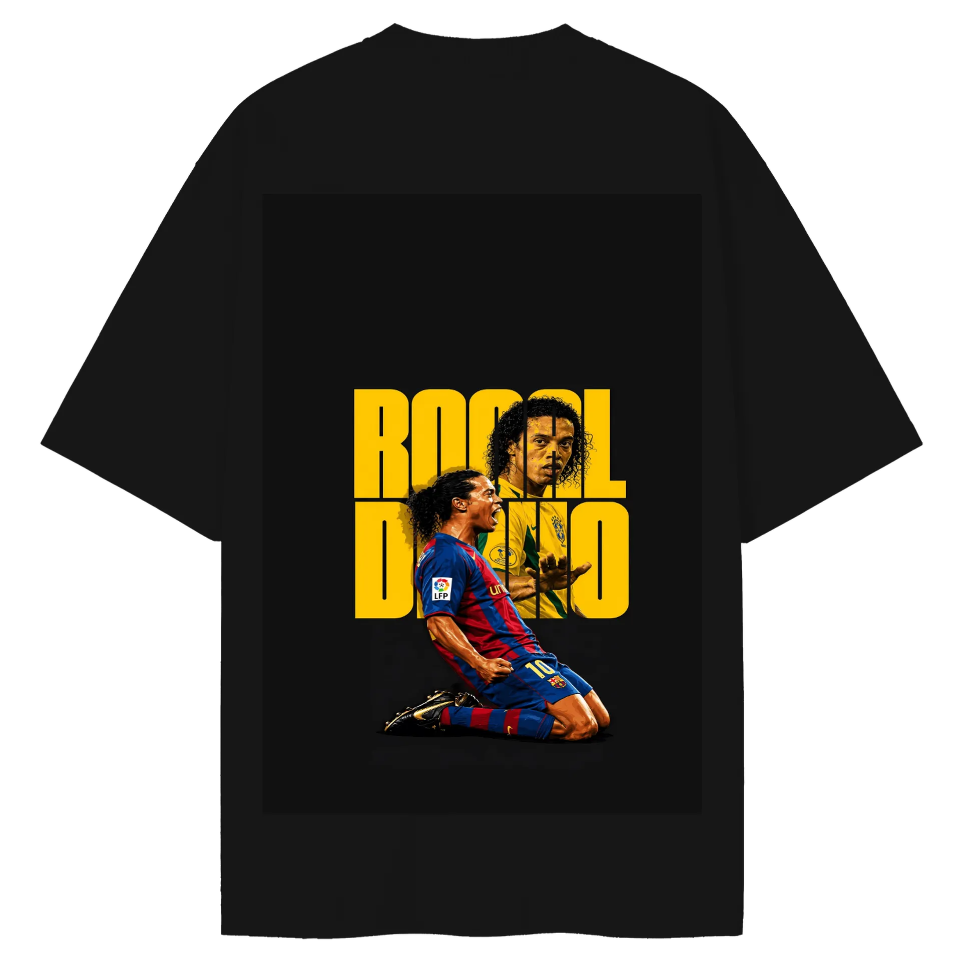 Camiseta Oversized Ronaldinho Estampa Personalizada 100% - Imagem 2