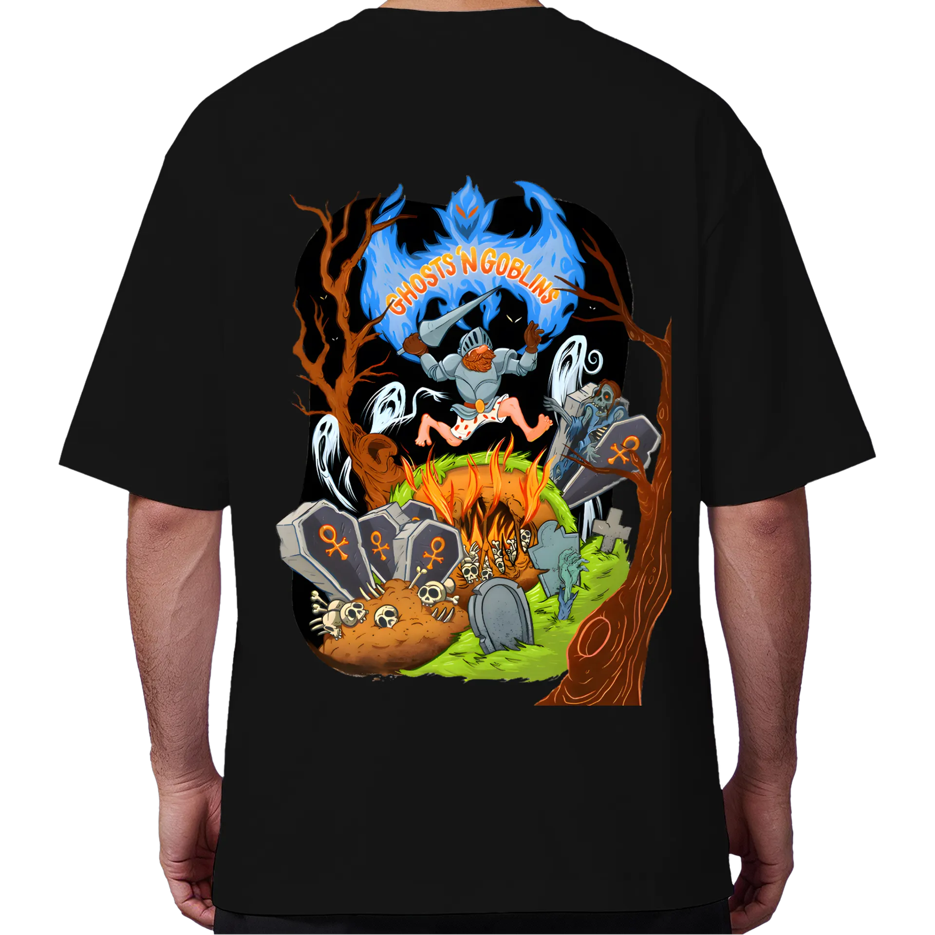 Camiseta Oversized Ghost N Goblins - Imagem 6