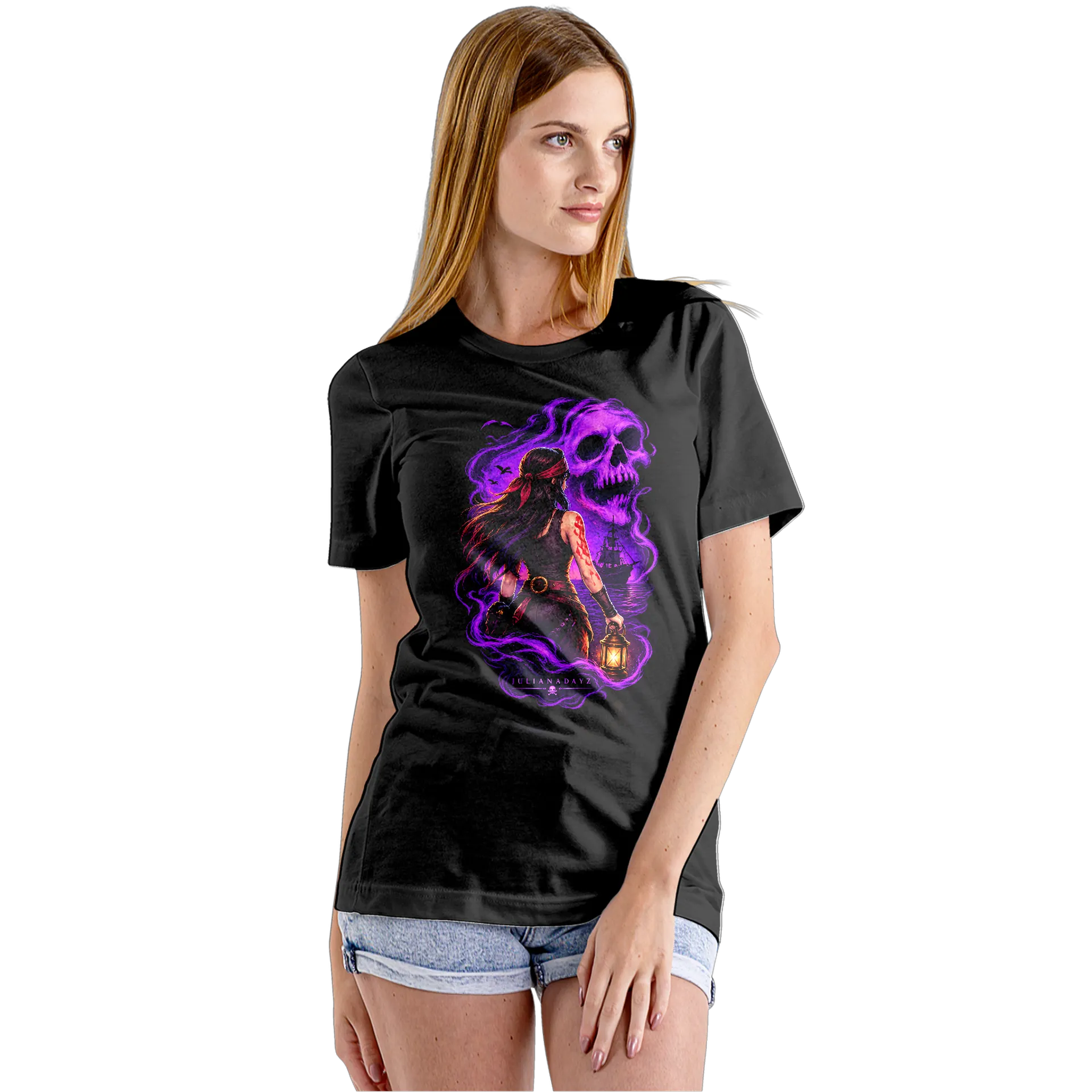 Babylook Caveira Espectral Mulher - Imagem 5