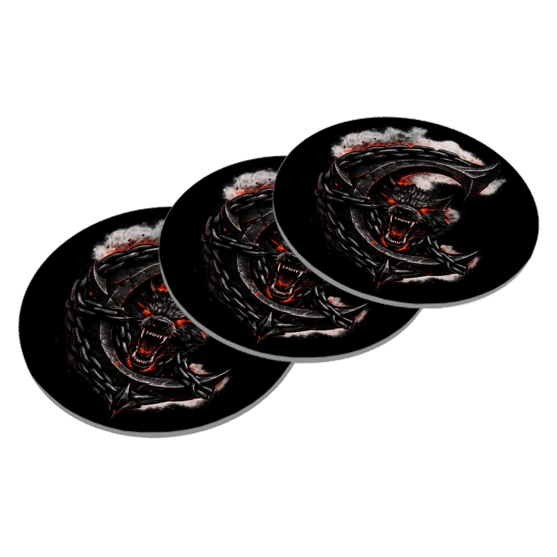 Porta-copos CERBERUS Coaster | HELLCHAIN - Imagem 3