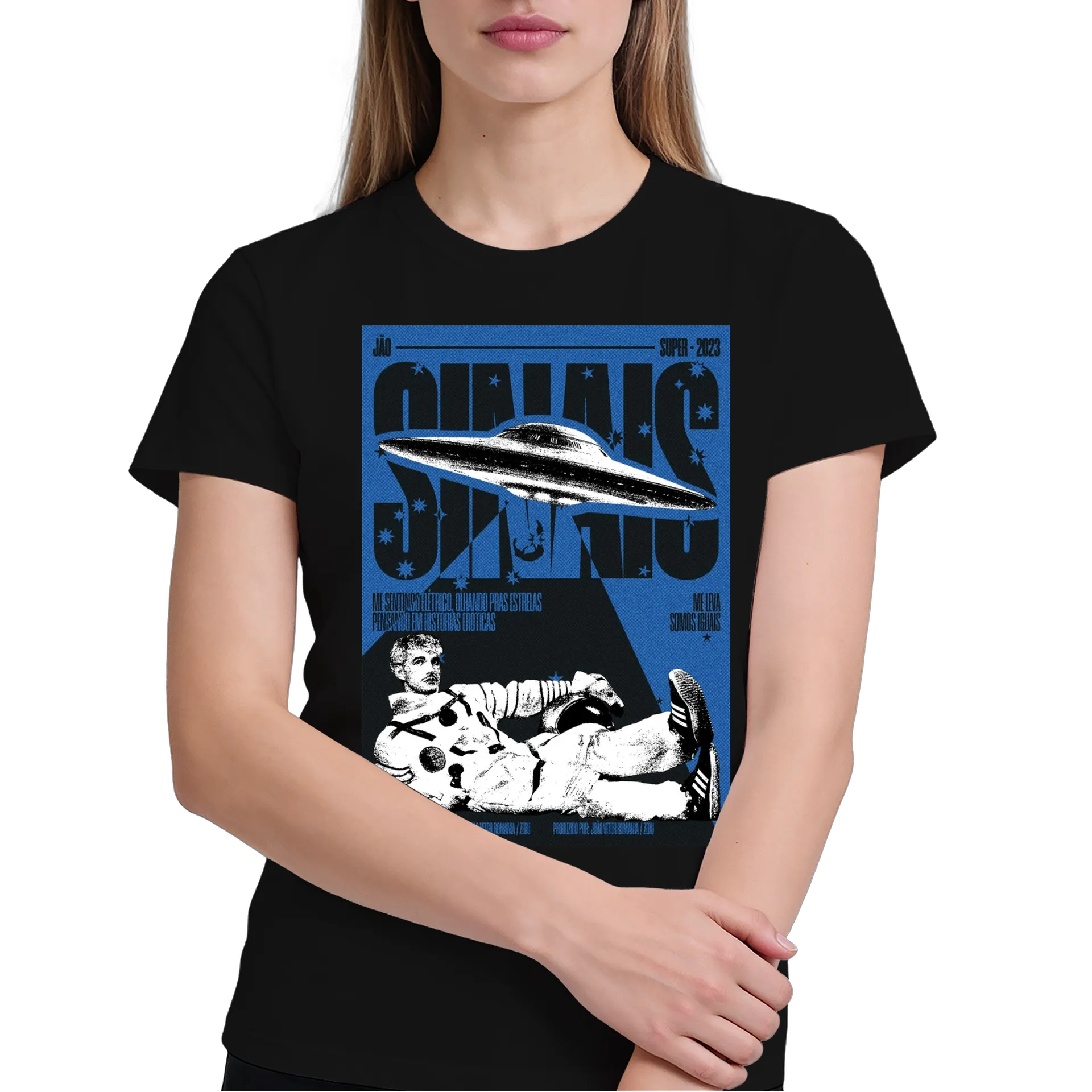 Camiseta Disco Voador e Estampa Retrô 100% Algodão de Cuppira — imagem 3 de 6