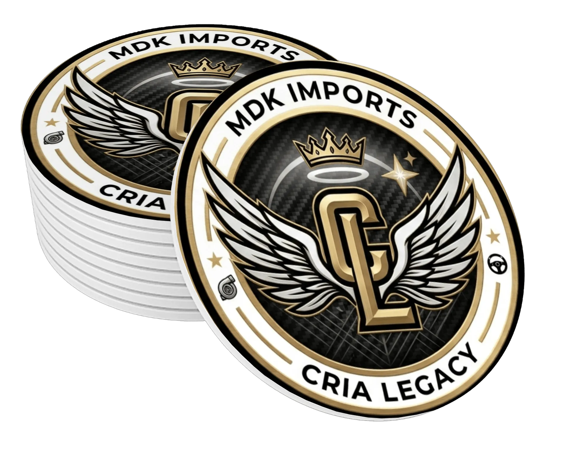 Porta-copo MDF Logotipo Cria Legacy 10x10cm - Imagem 1