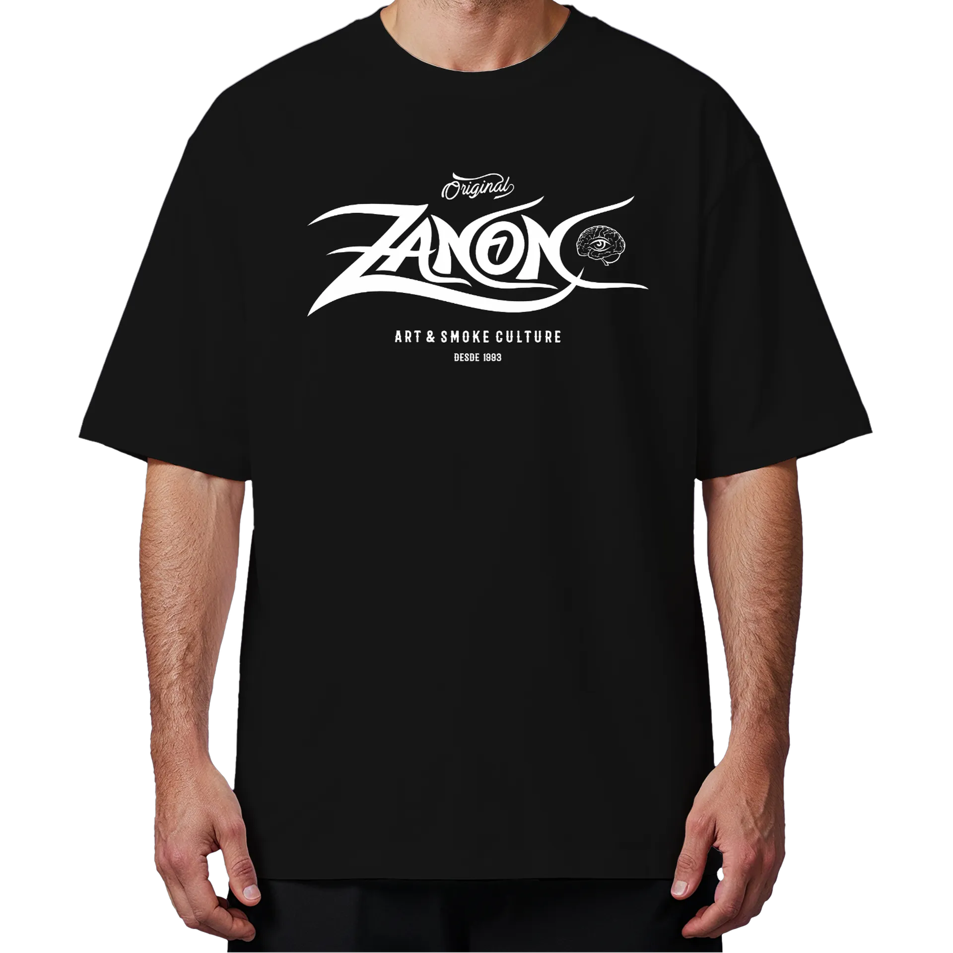 Camiseta Oversized Zanon Bombing Black 100% Algodão - Imagem 4