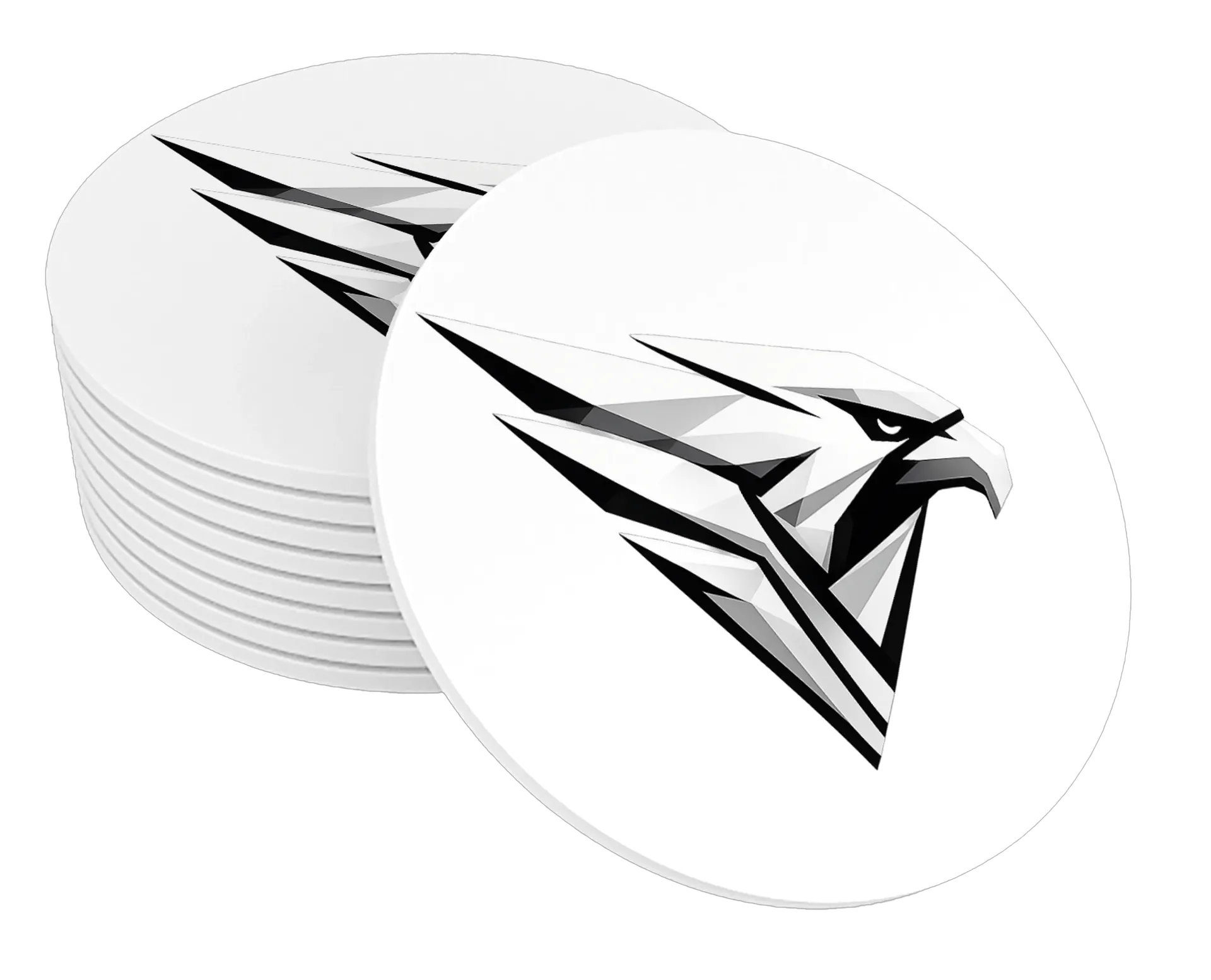 Porta-copo Águia Geométrica Estilizada MDF - Imagem 1