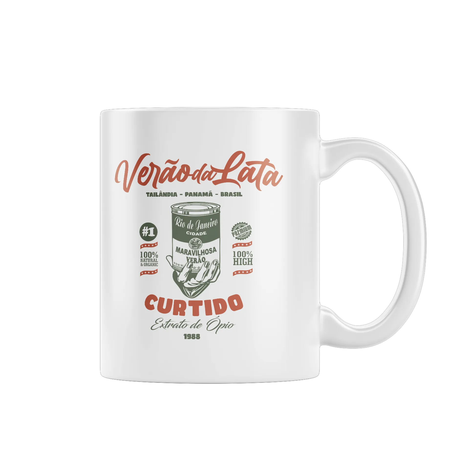 Caneca Porcelana Verão da Lata 325ml - Imagem 1