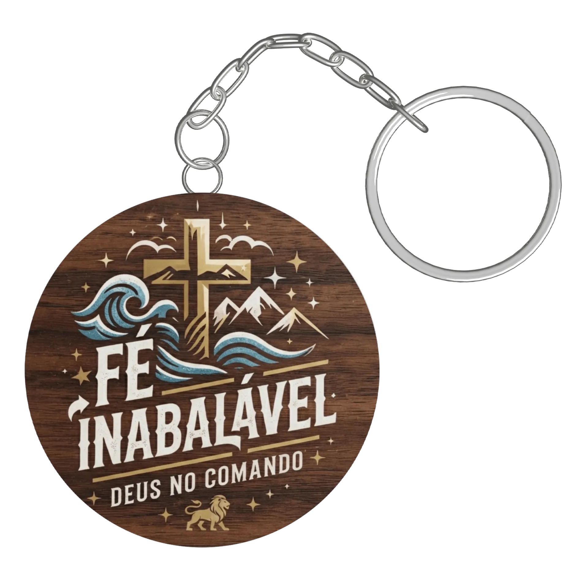 Chaveiro personalizado Fé inabalável - Imagem 2