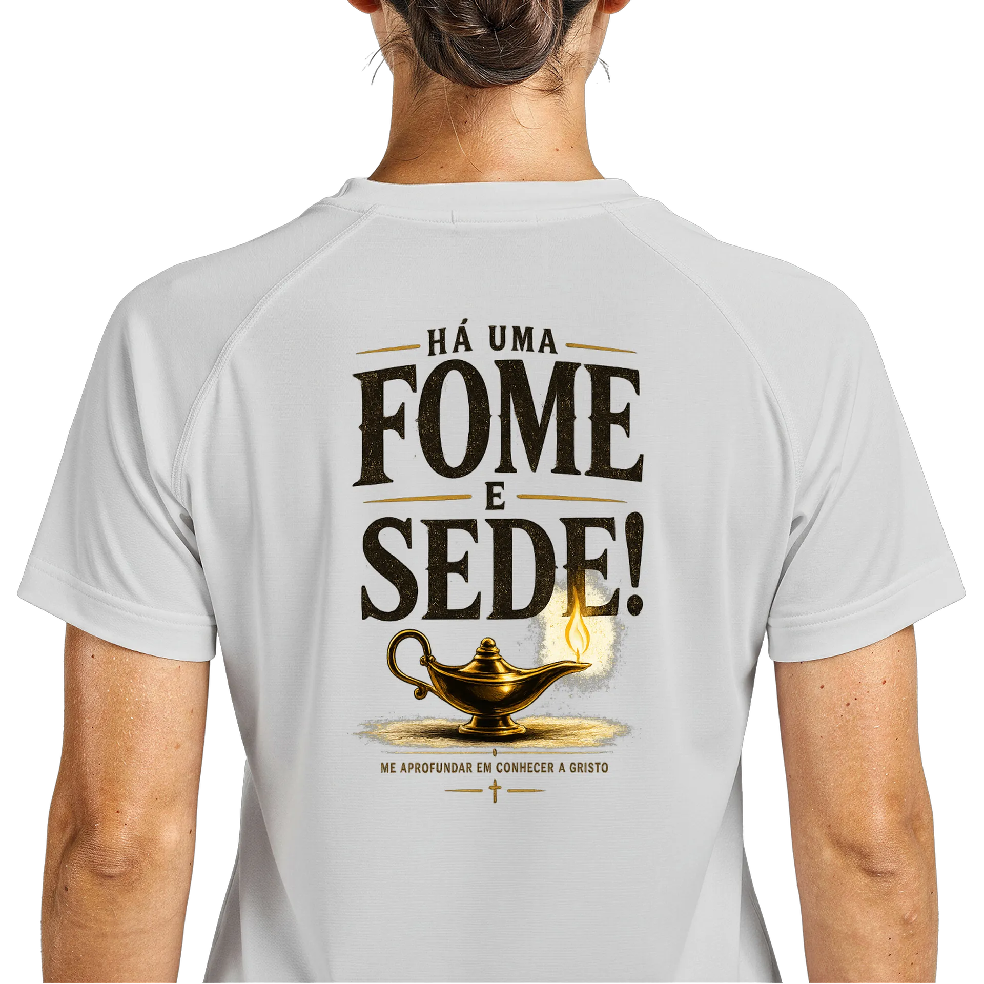 Camiseta Dry Fit Lâmpada Mágica Estampa Tipográfica 100% - Imagem 5