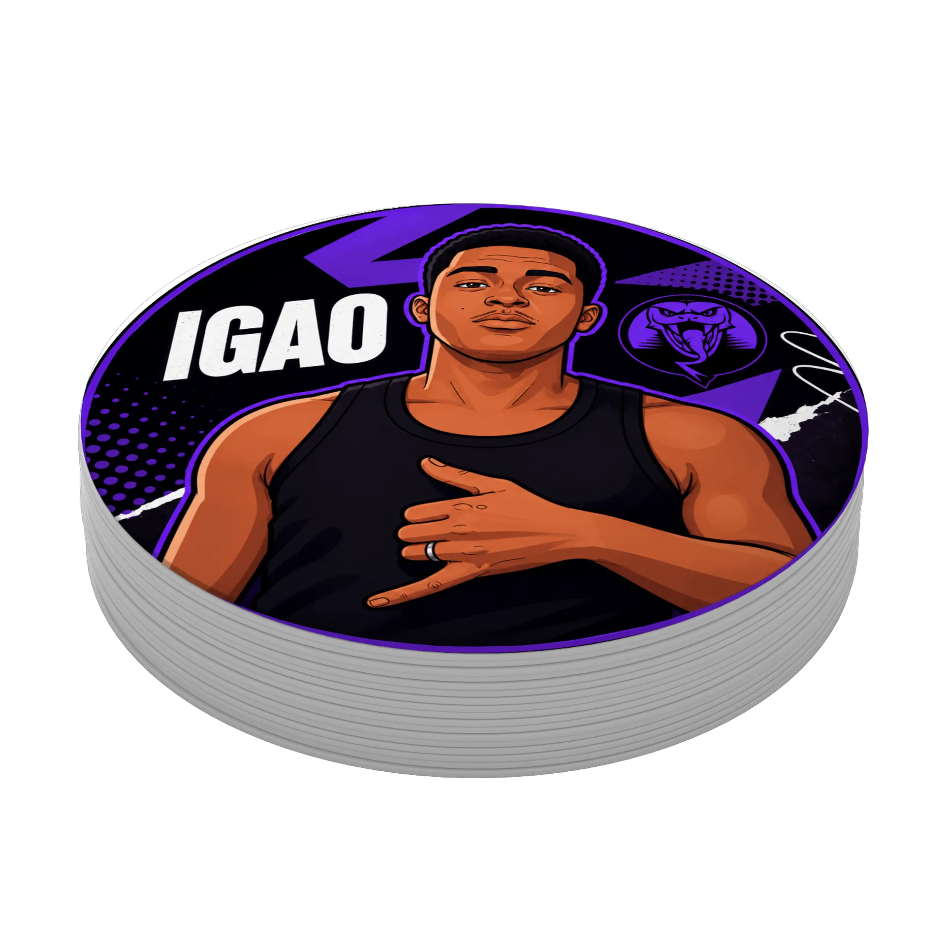 Kit Porta-Copos IGAO Purple Edition | Streetwear &  Col - Imagem 4