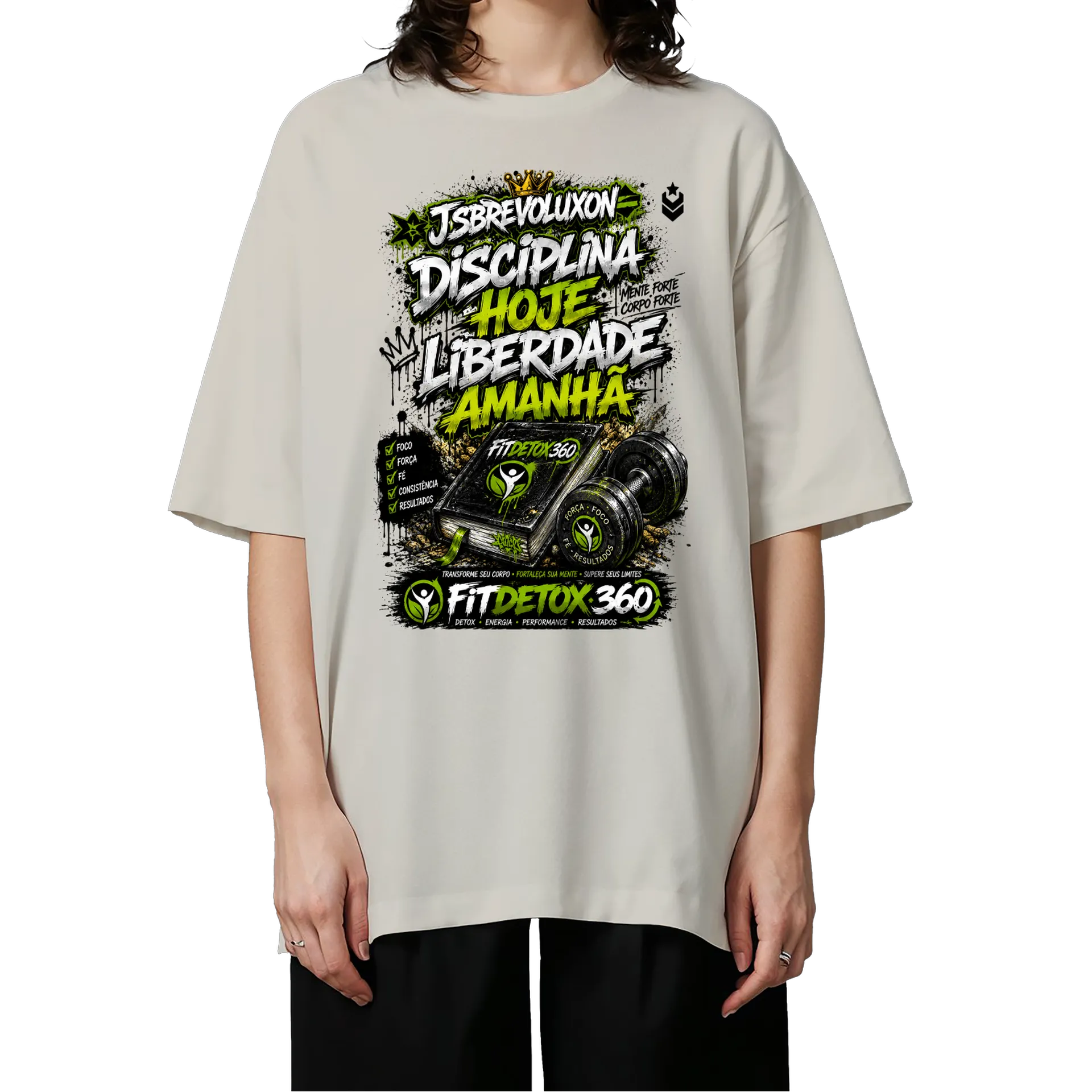 Camiseta Oversized FitDetox360 algodão Premium  - Imagem 3