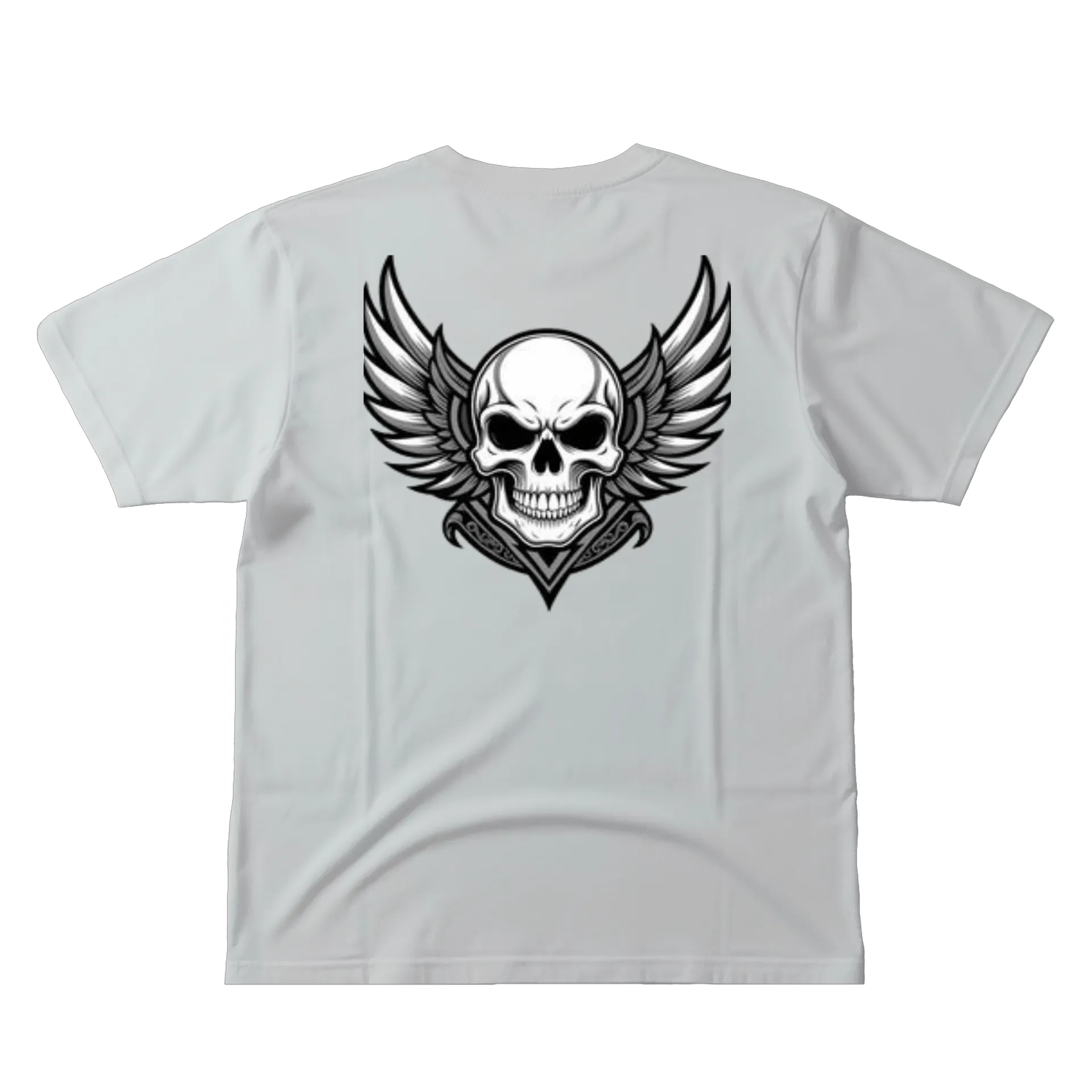 Camiseta Caveira com Asas 100% Algodão - Imagem 3